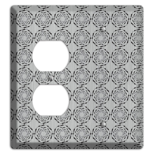 Hexagon Rotation  Stainless Duplex / Blank Wallplate