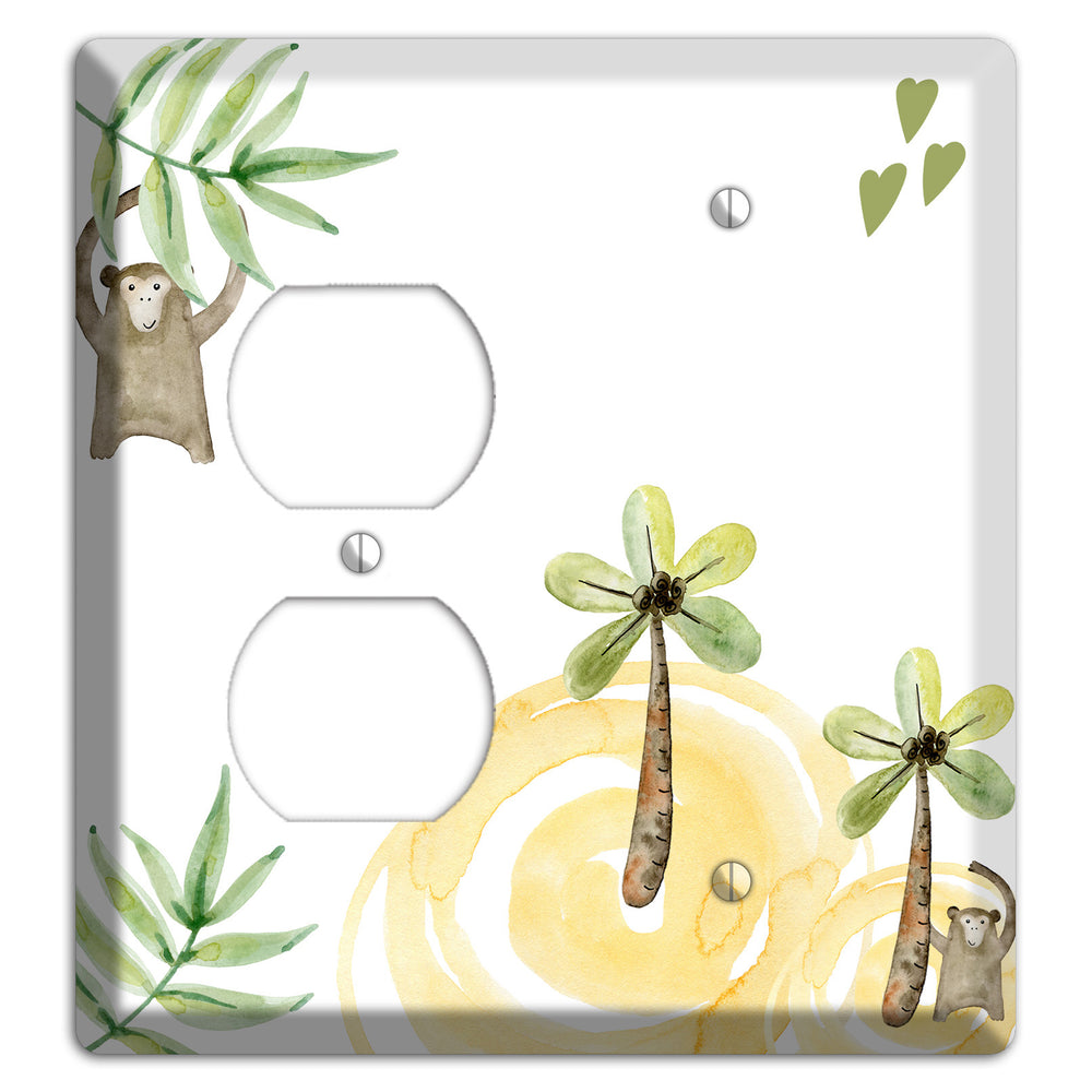 Monkey Duplex / Blank Wallplate
