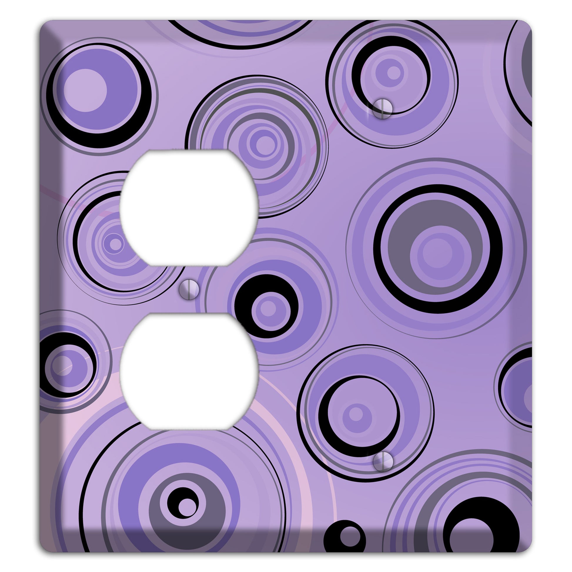 Lavender Circles Duplex / Blank Wallplate