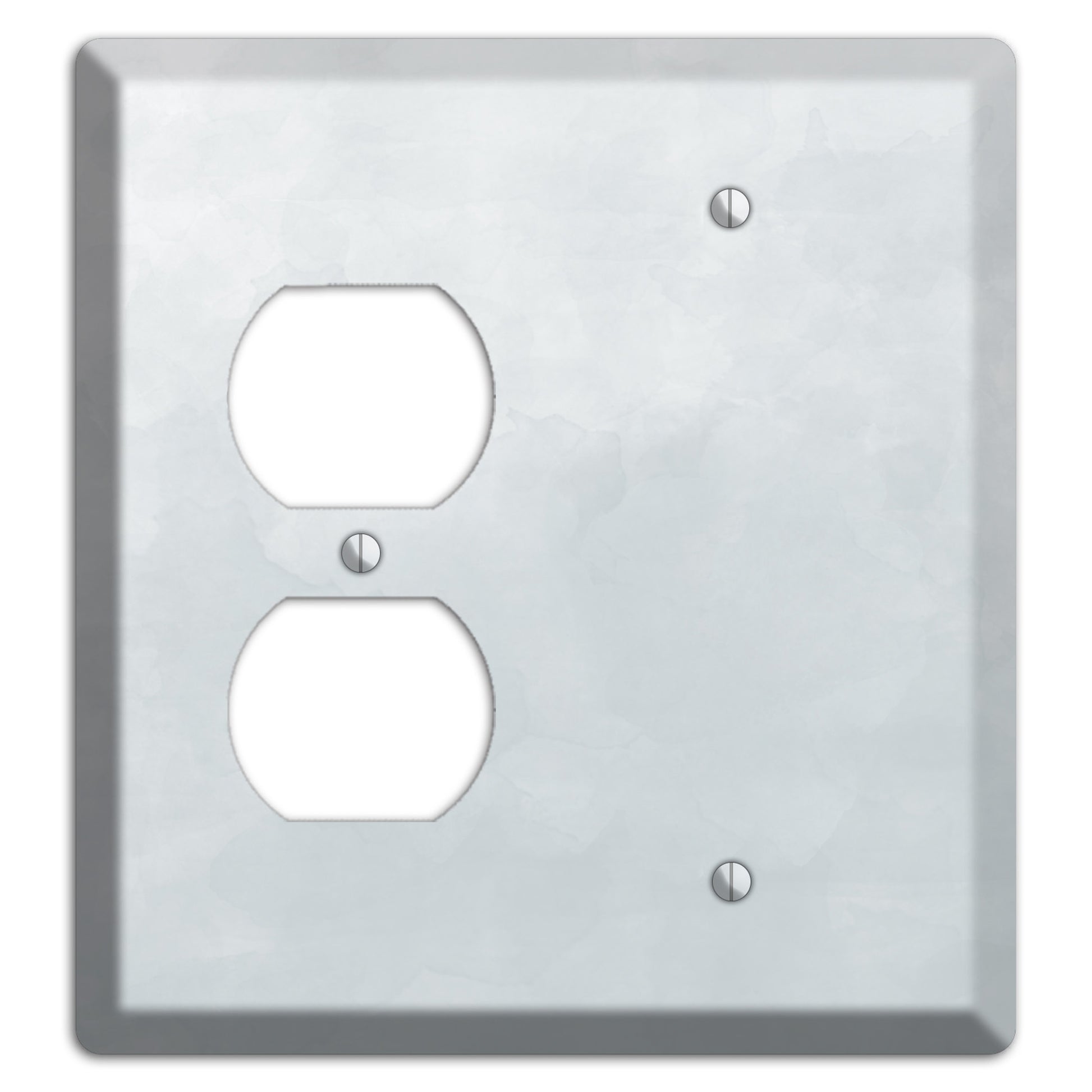 Gray Ombre Duplex / Blank Wallplate