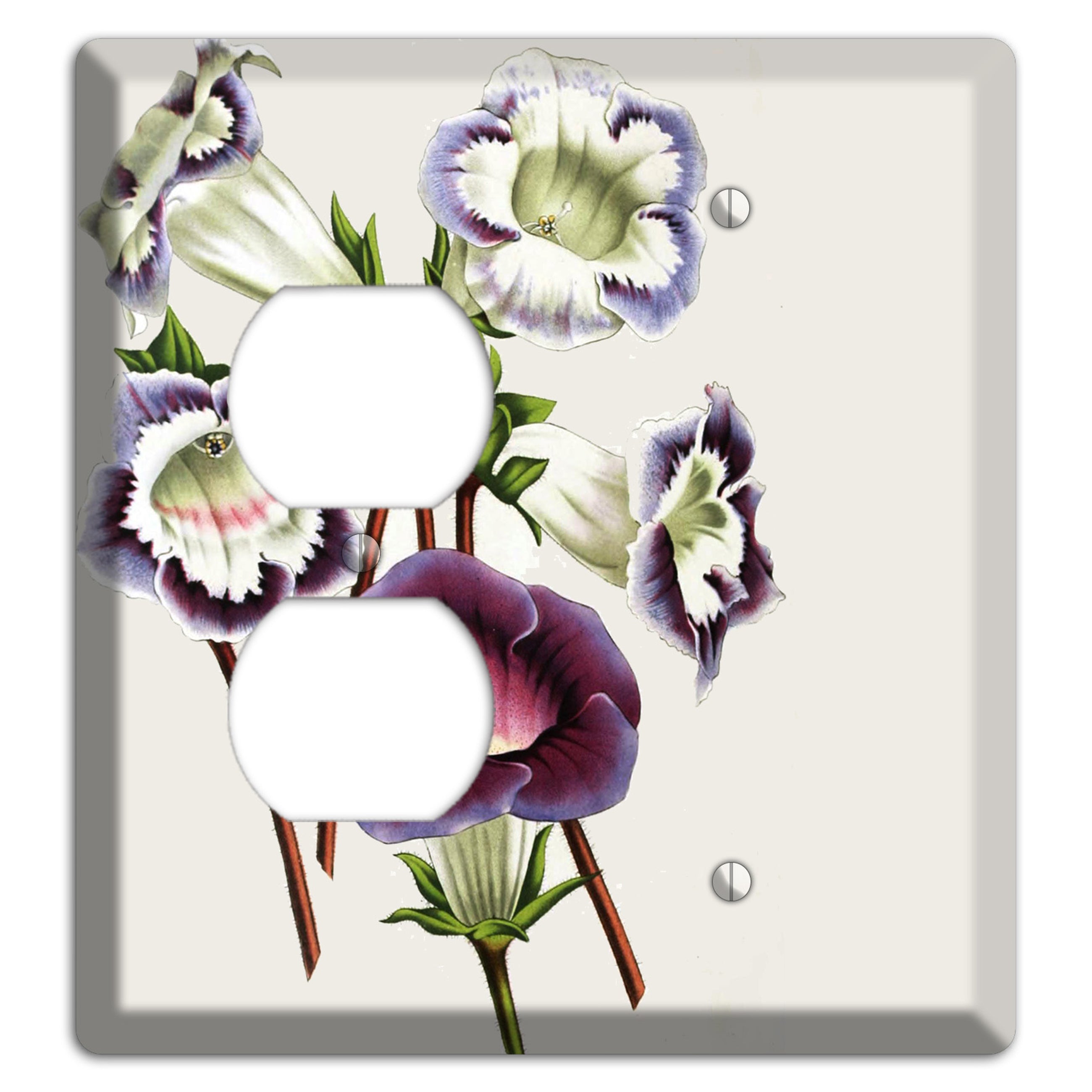 Gloxinas Duplex / Blank Wallplate