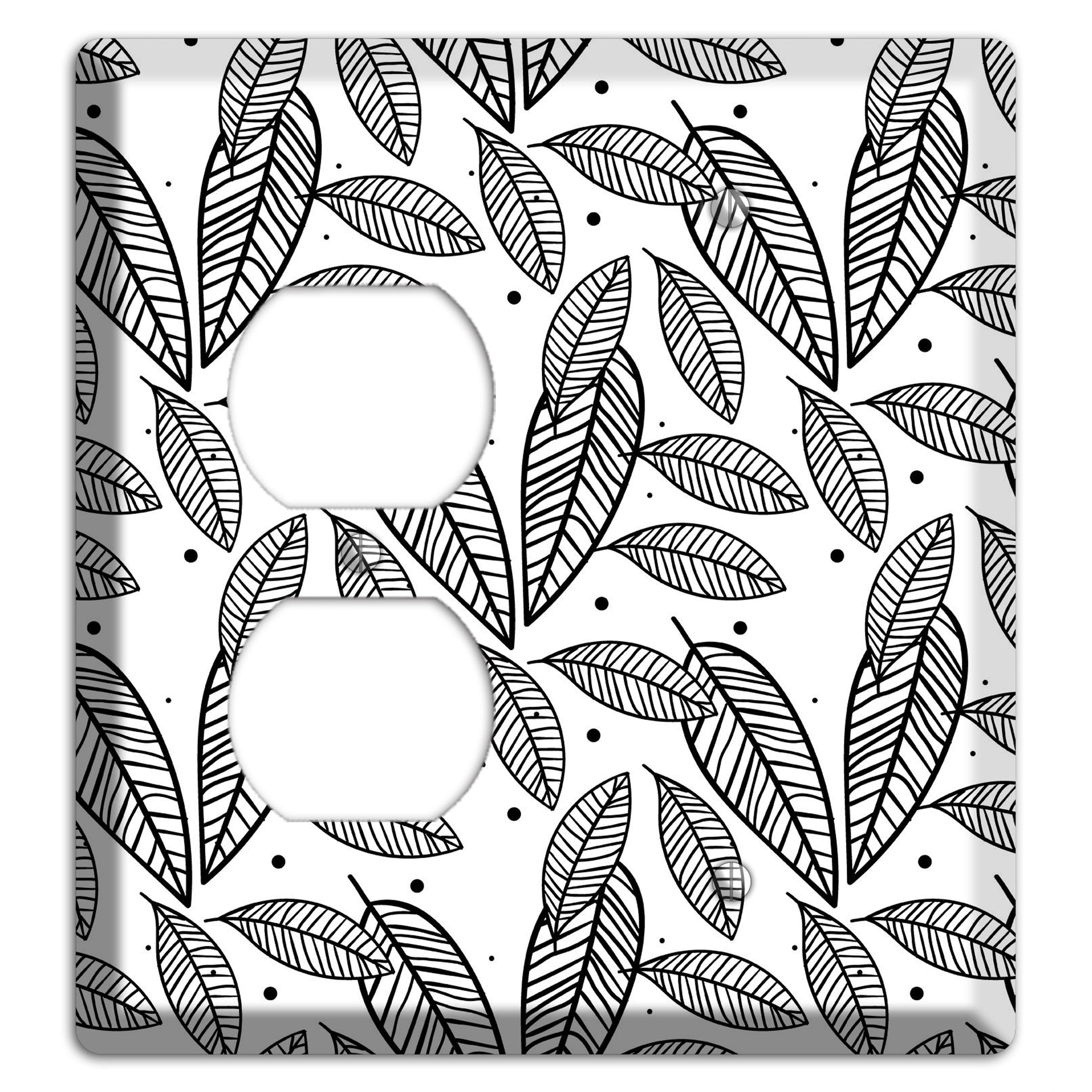 Leaves Style H Duplex / Blank Wallplate
