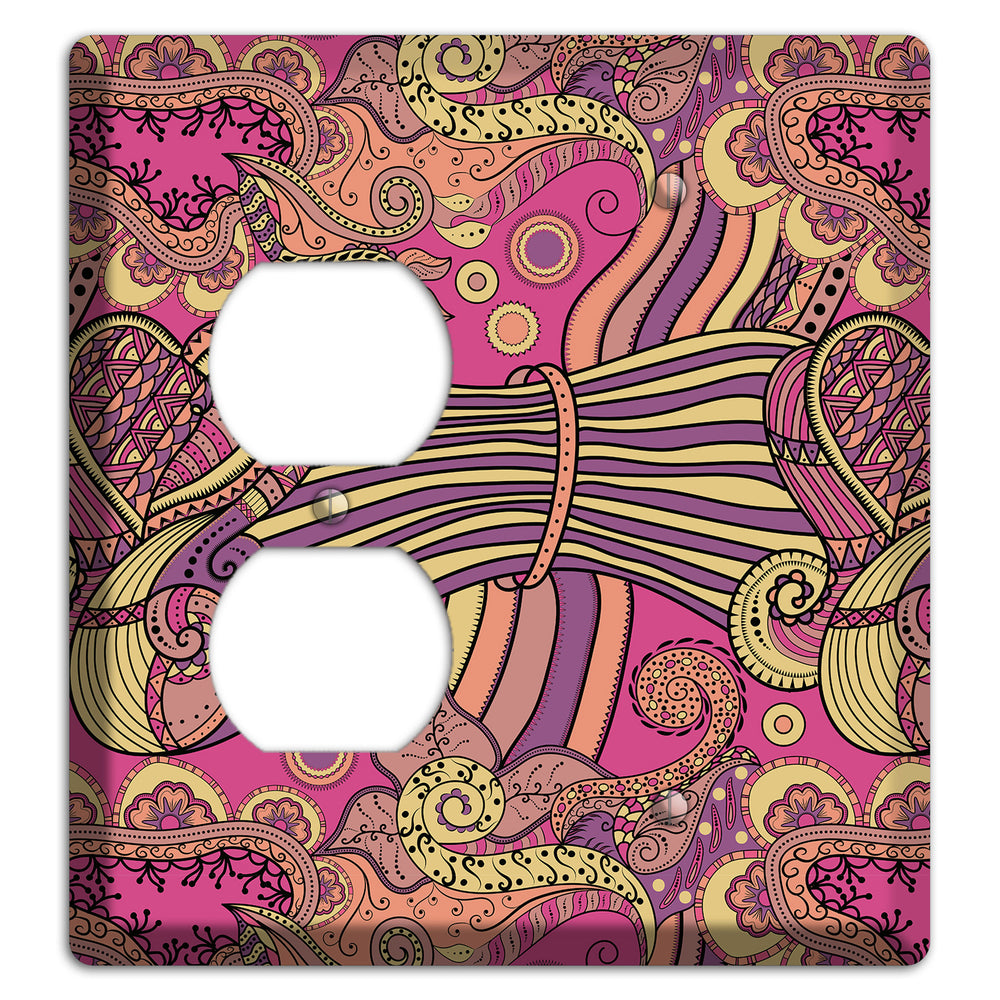 Retro Flourish 1 Duplex / Blank Wallplate