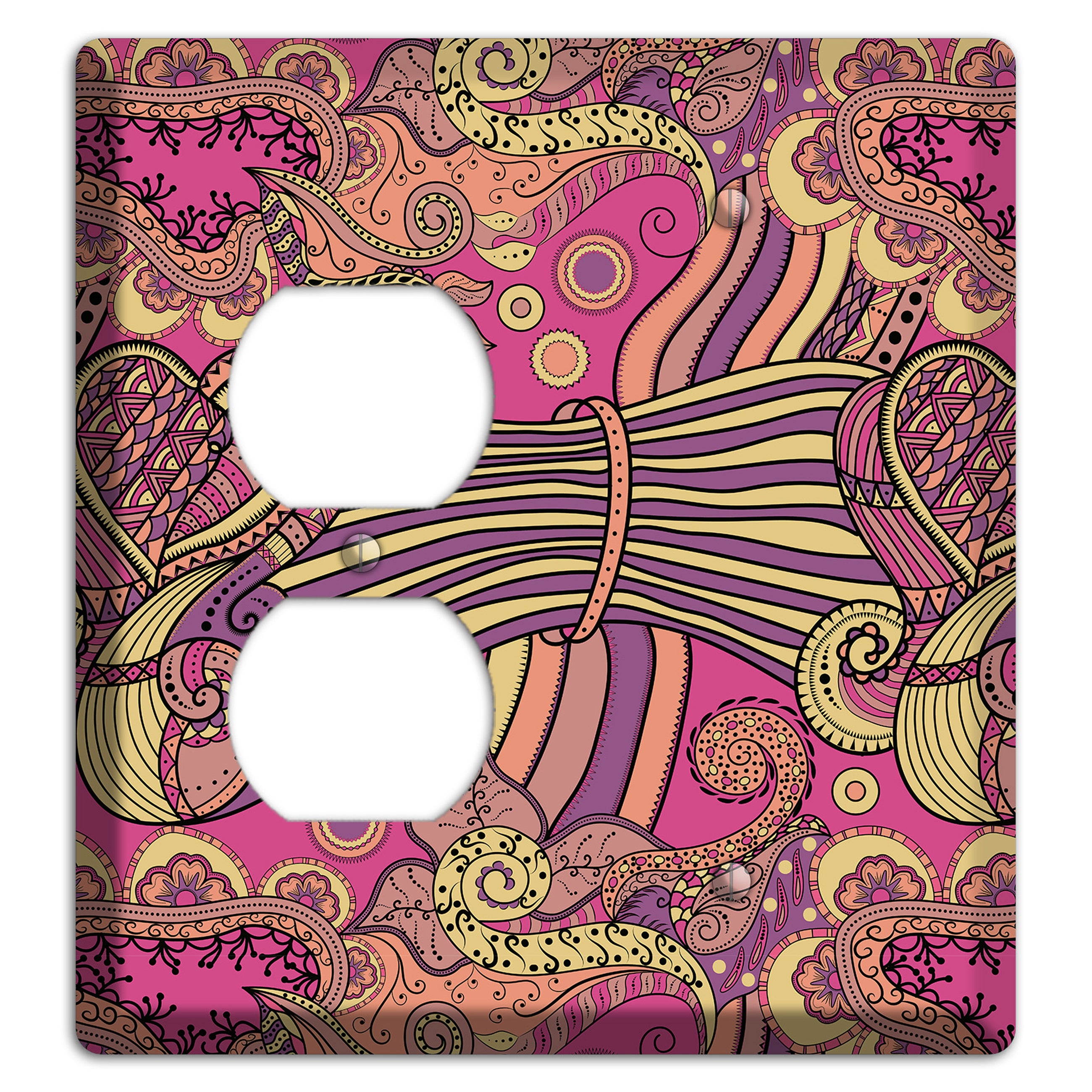 Retro Flourish 1 Duplex / Blank Wallplate