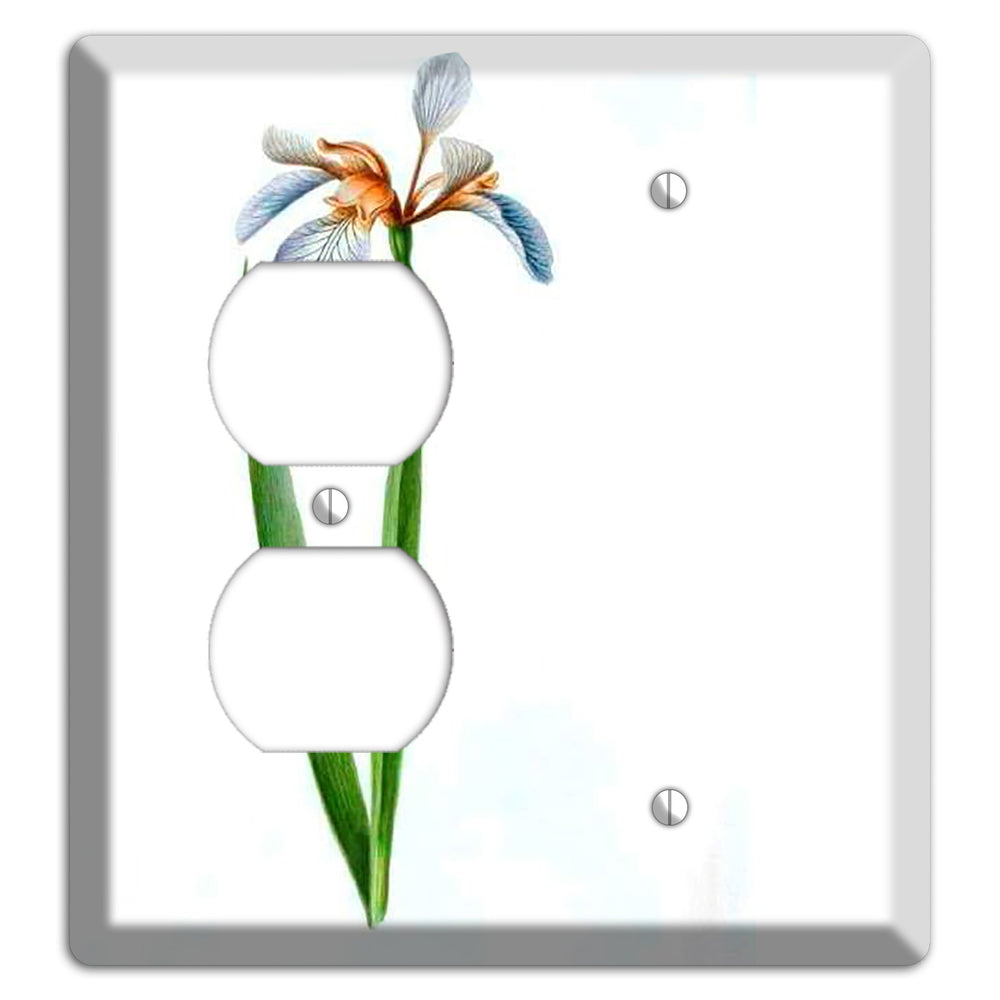 White Iris 2 Duplex / Blank Wallplate