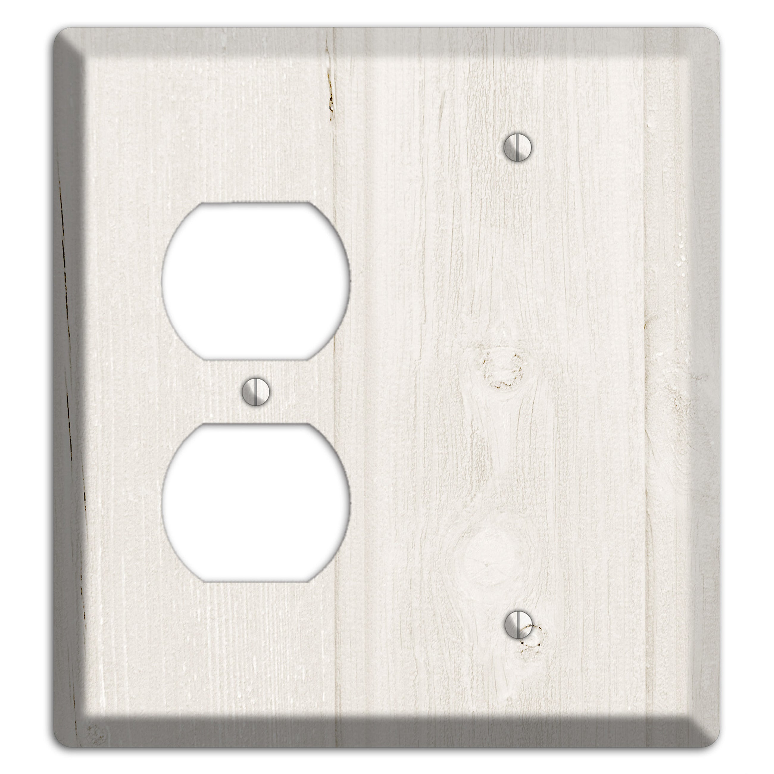 Spring Wood Antique Duplex / Blank Wallplate