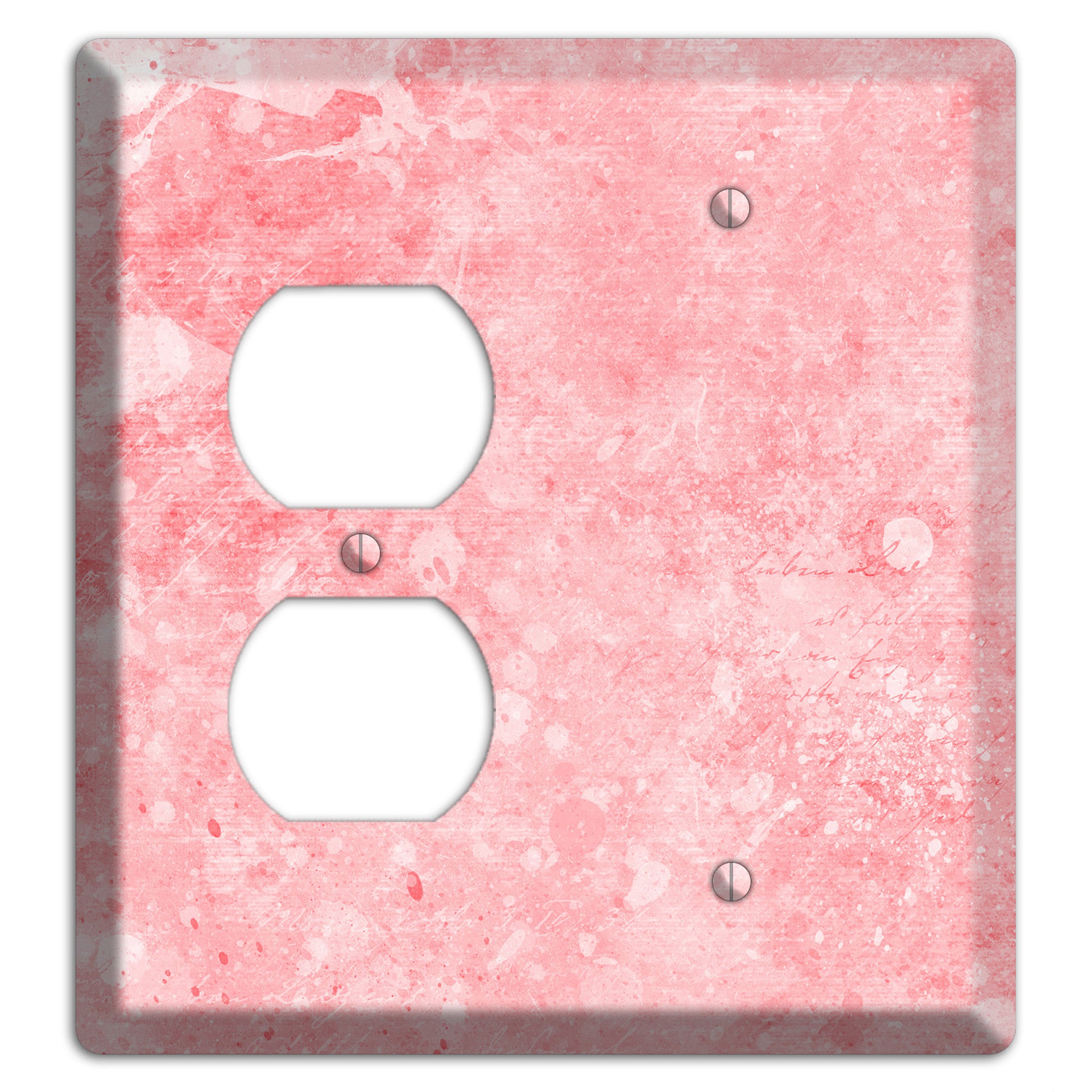 Rose Fog Soft Coral Duplex / Blank Wallplate