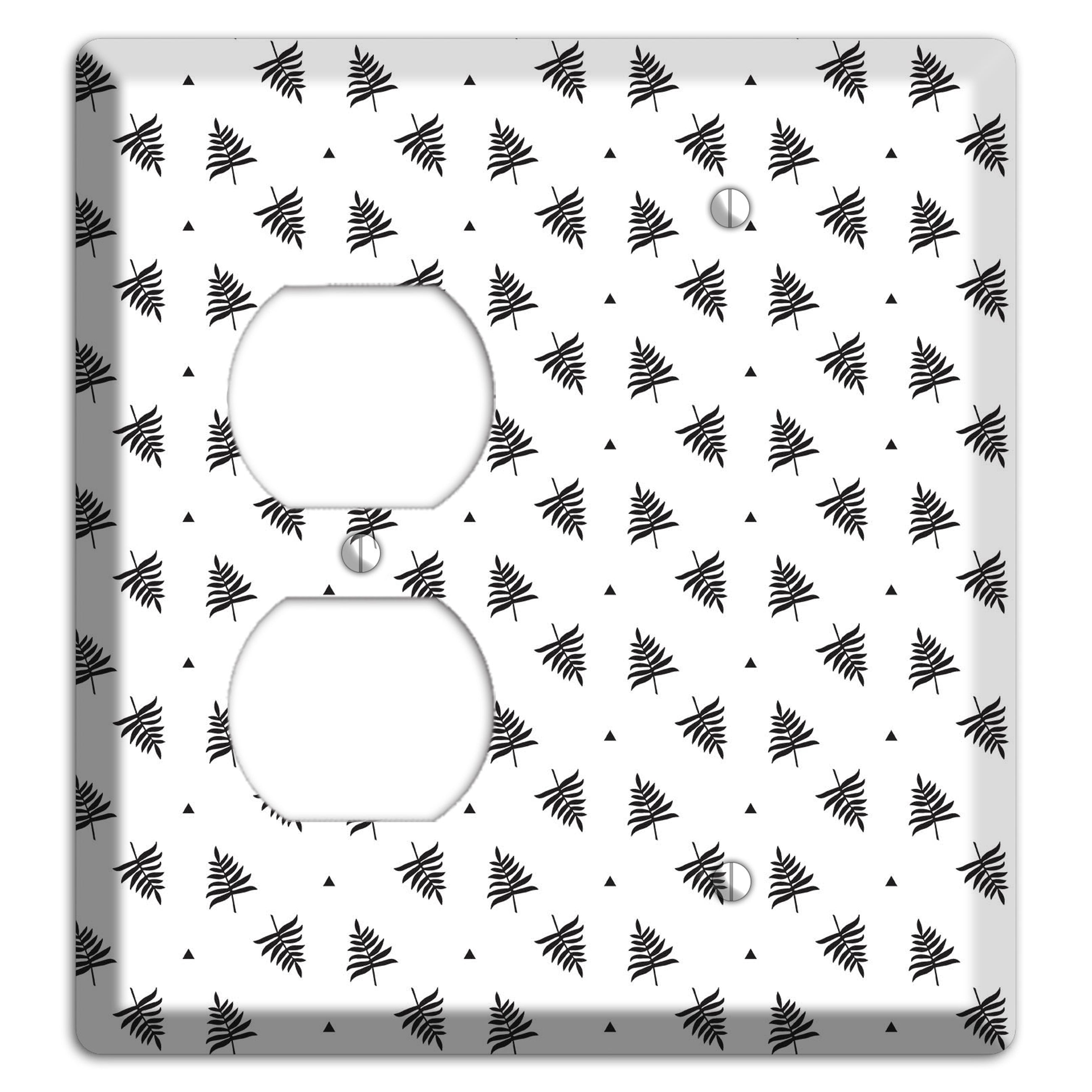 Leaves Style L Duplex / Blank Wallplate