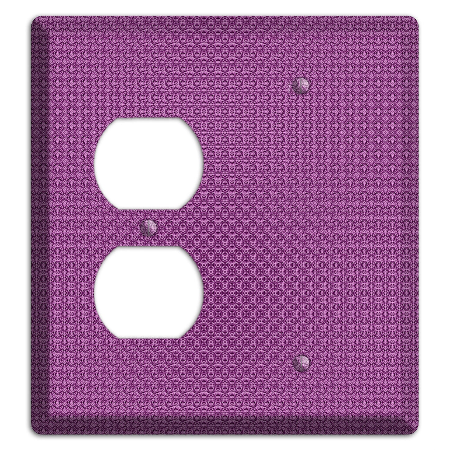 Multi Purple Foulard Duplex / Blank Wallplate