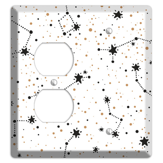 Constellations White Duplex / Blank Wallplate