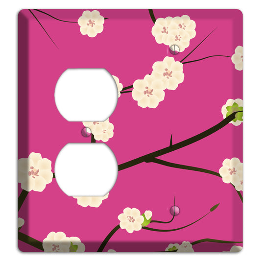 Pink Cherry Blossoms 2 Duplex / Blank Wallplate