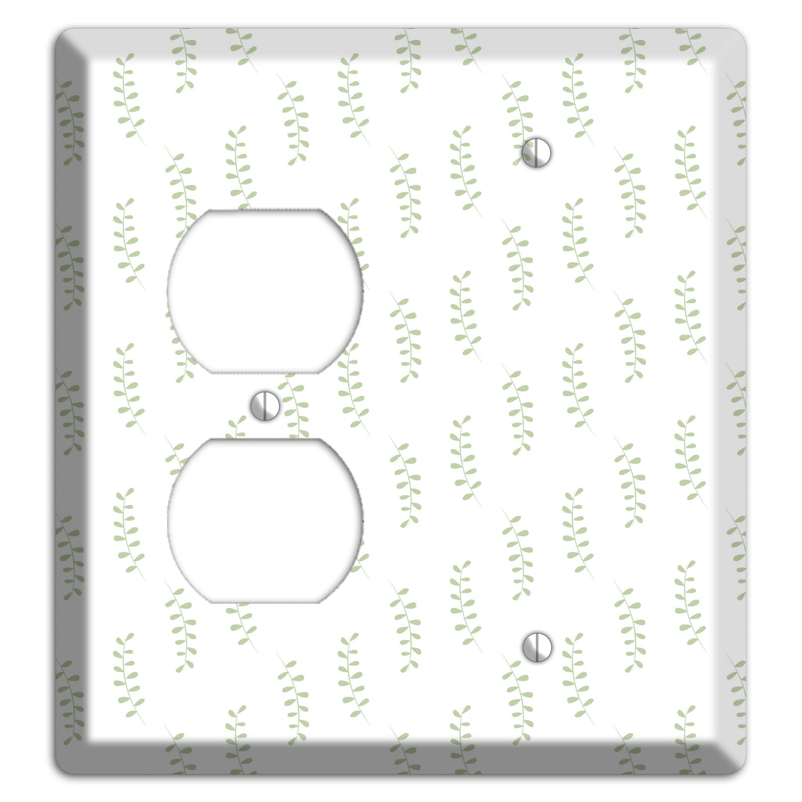 Leaves Style AA Duplex / Blank Wallplate
