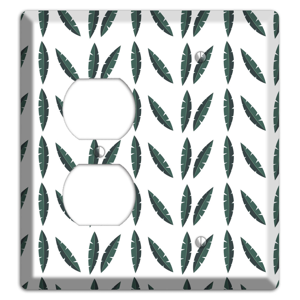 Leaves Style HH Duplex / Blank Wallplate