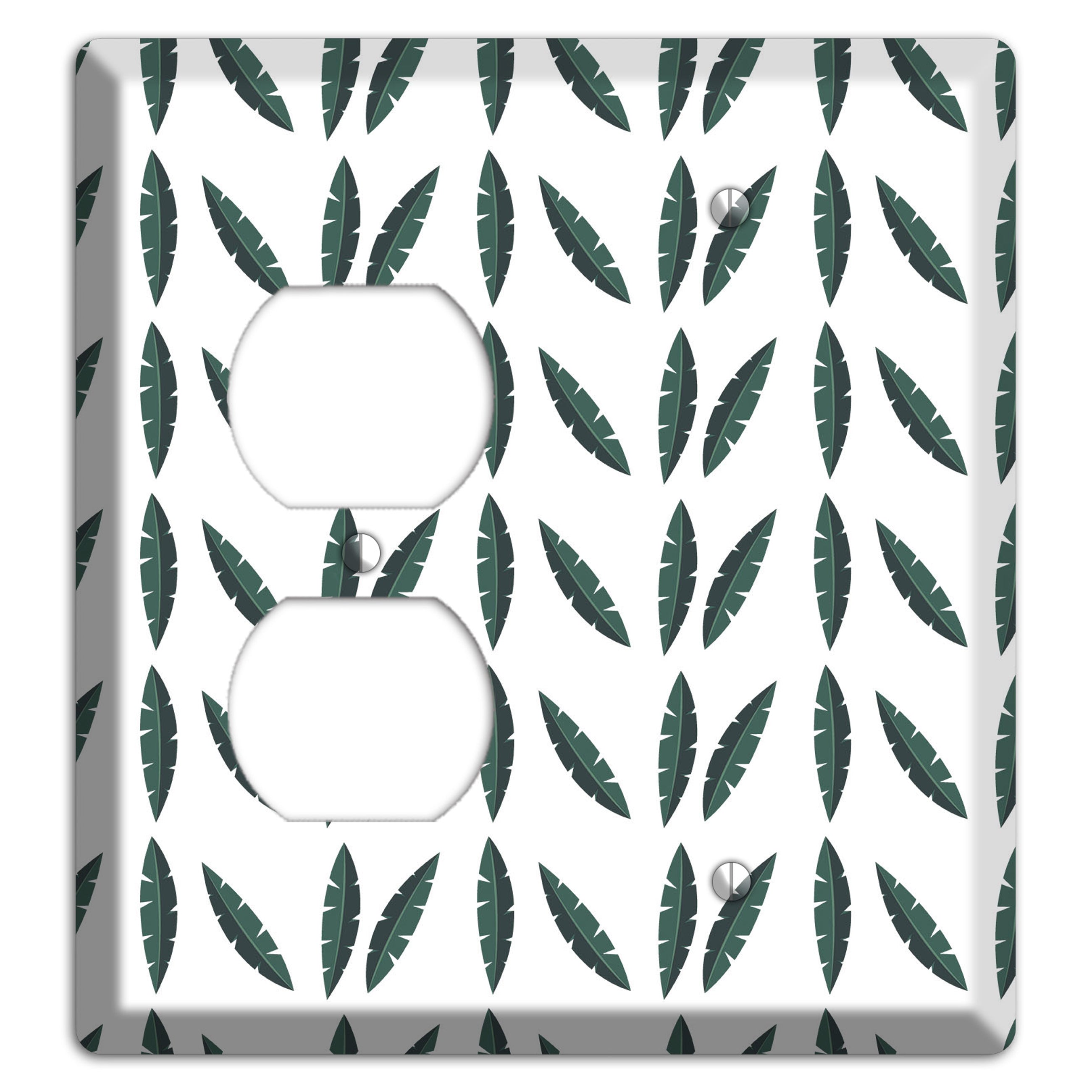 Leaves Style HH Duplex / Blank Wallplate