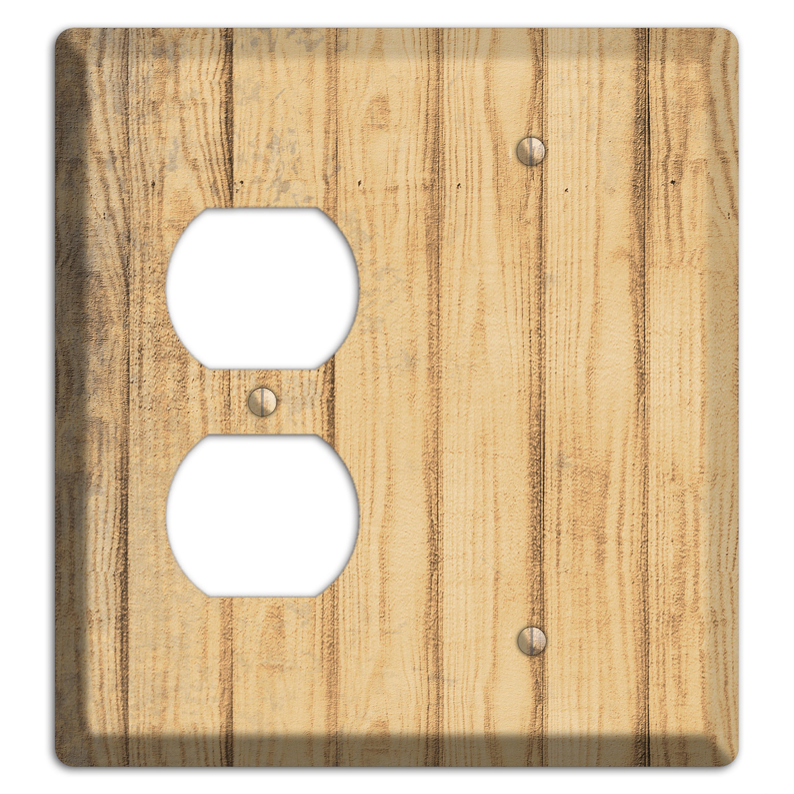 Twine Weathered Wood Duplex / Blank Wallplate