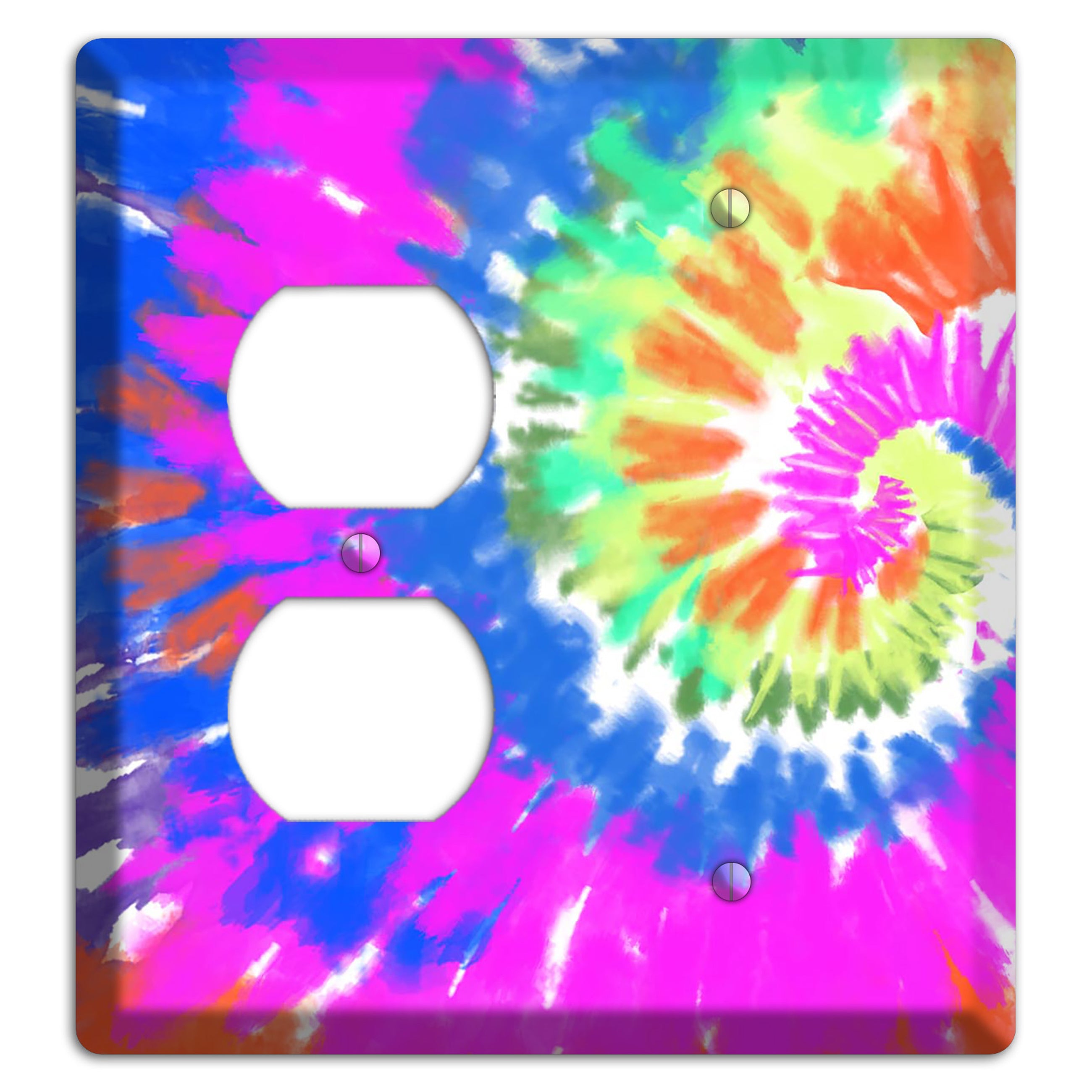 Tie Die Duplex / Blank Wallplate