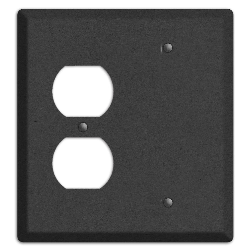 Charcoal Kraft Duplex / Blank Wallplate