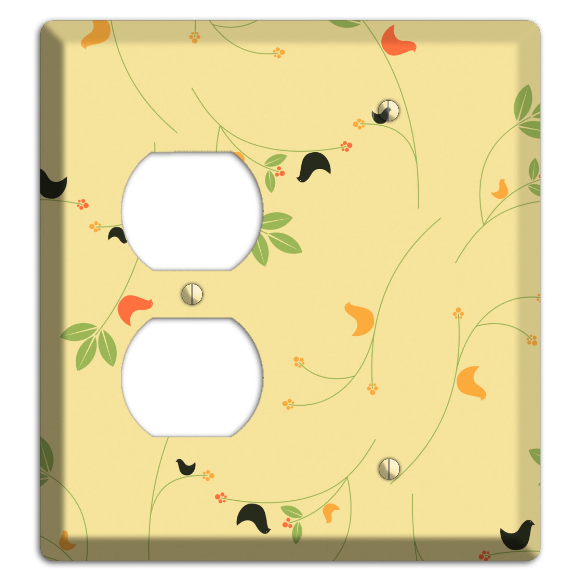 Delicate Yellow Flowers Duplex / Blank Wallplate