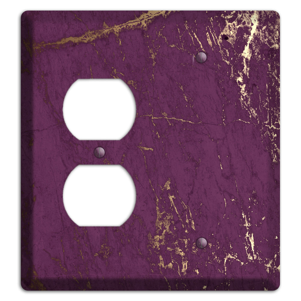 Finn Marble Duplex / Blank Wallplate