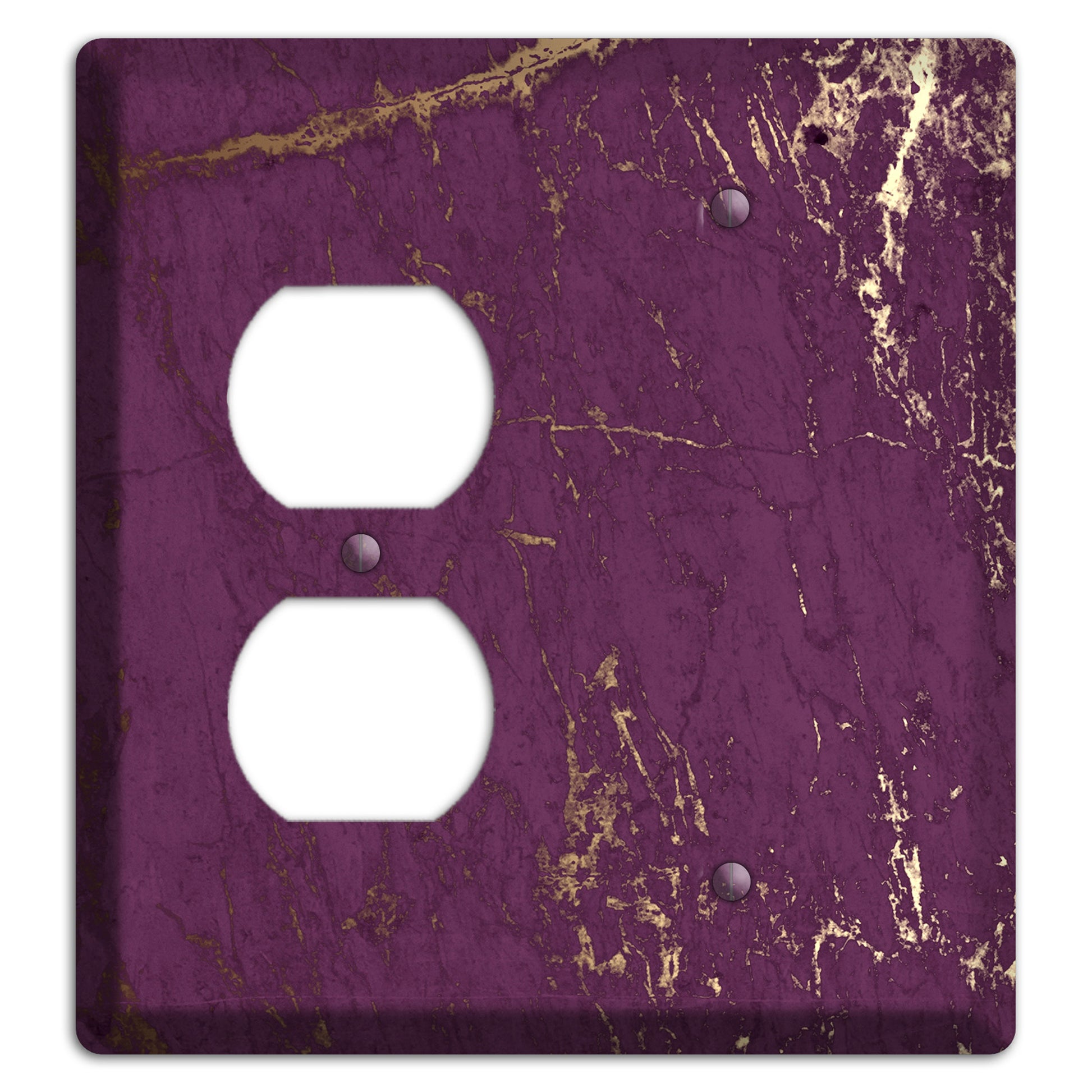 Finn Marble Duplex / Blank Wallplate