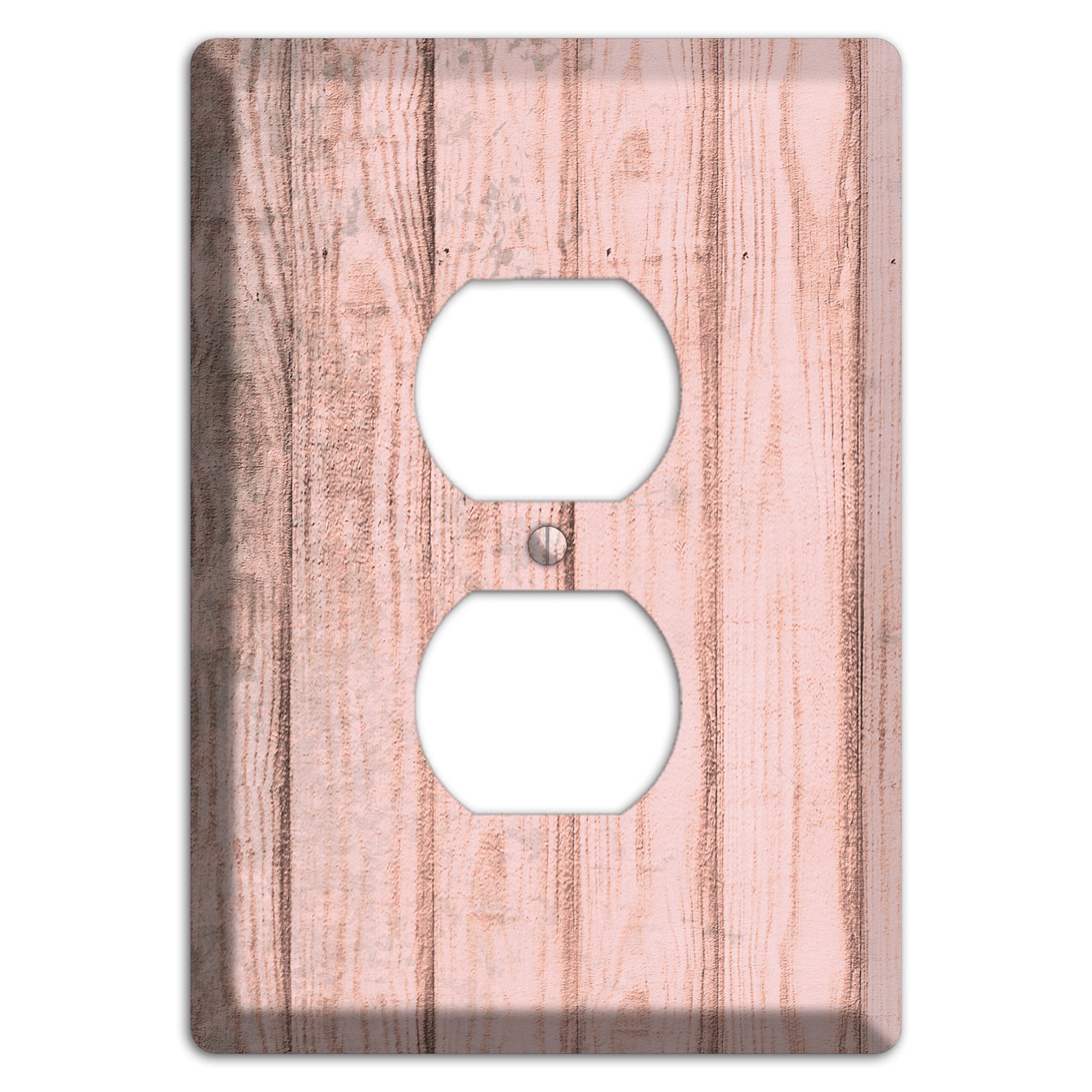 Beauty Bush Weathered Wood Duplex Outlet Wallplate