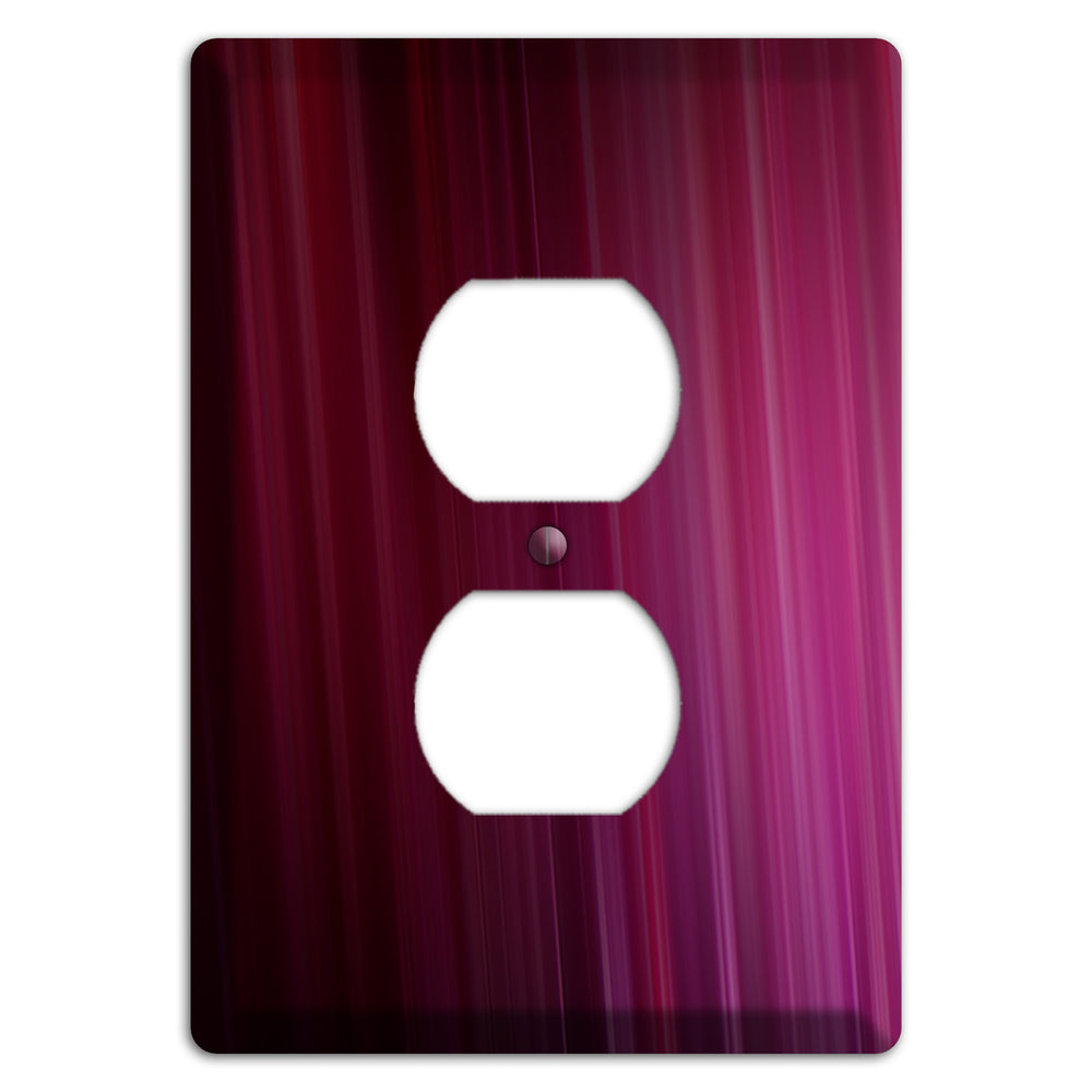 Fuschia Ray of Light Duplex Outlet Wallplate