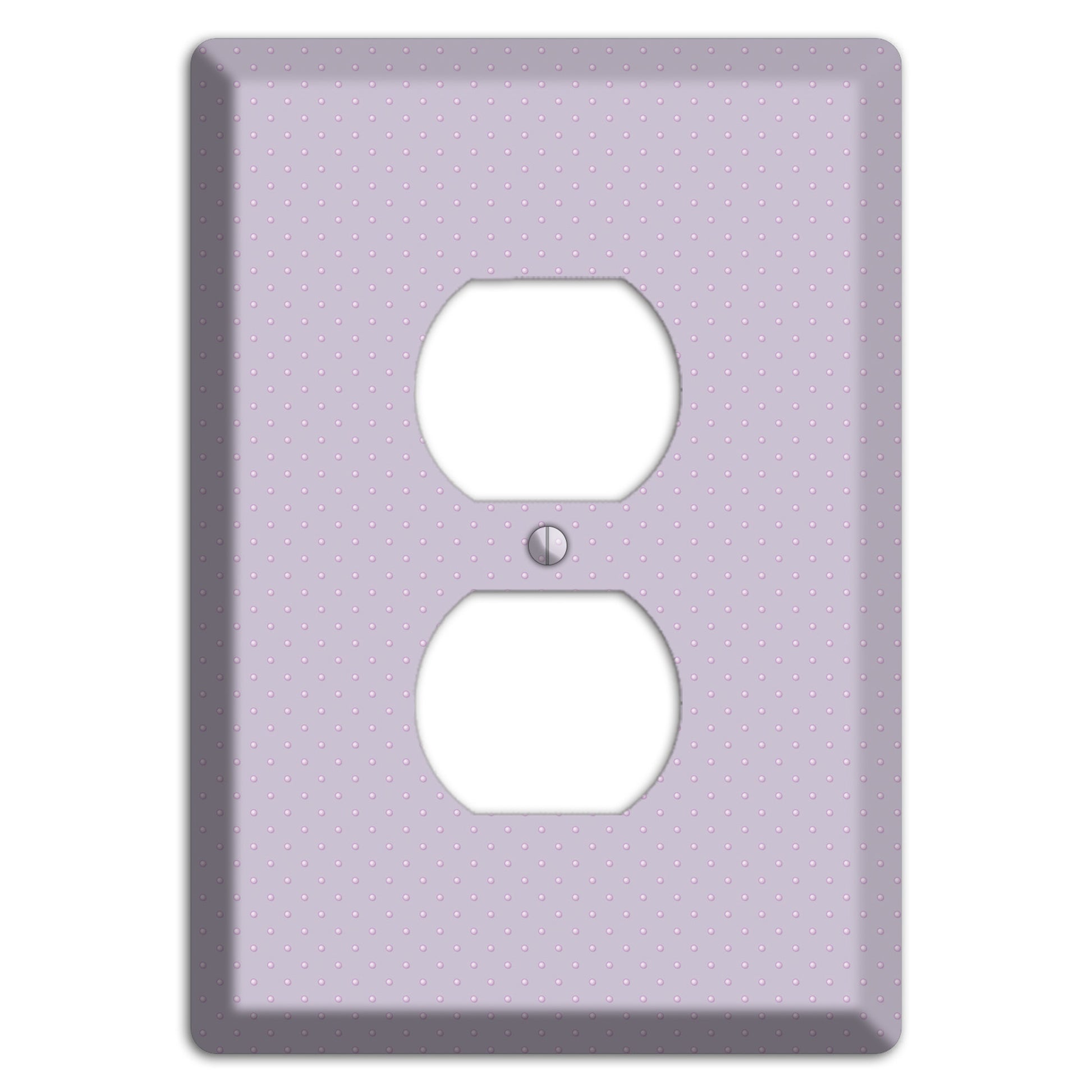 Lavender with Tiny Dots Duplex Outlet Wallplate