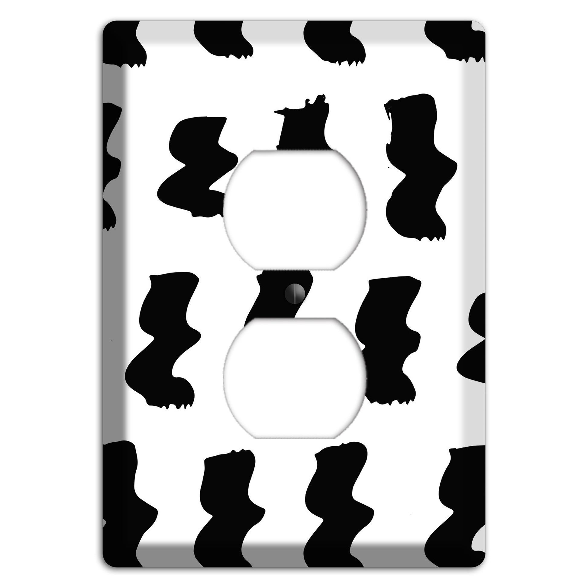 Ink Brushstrokes 5 Duplex Outlet Wallplate