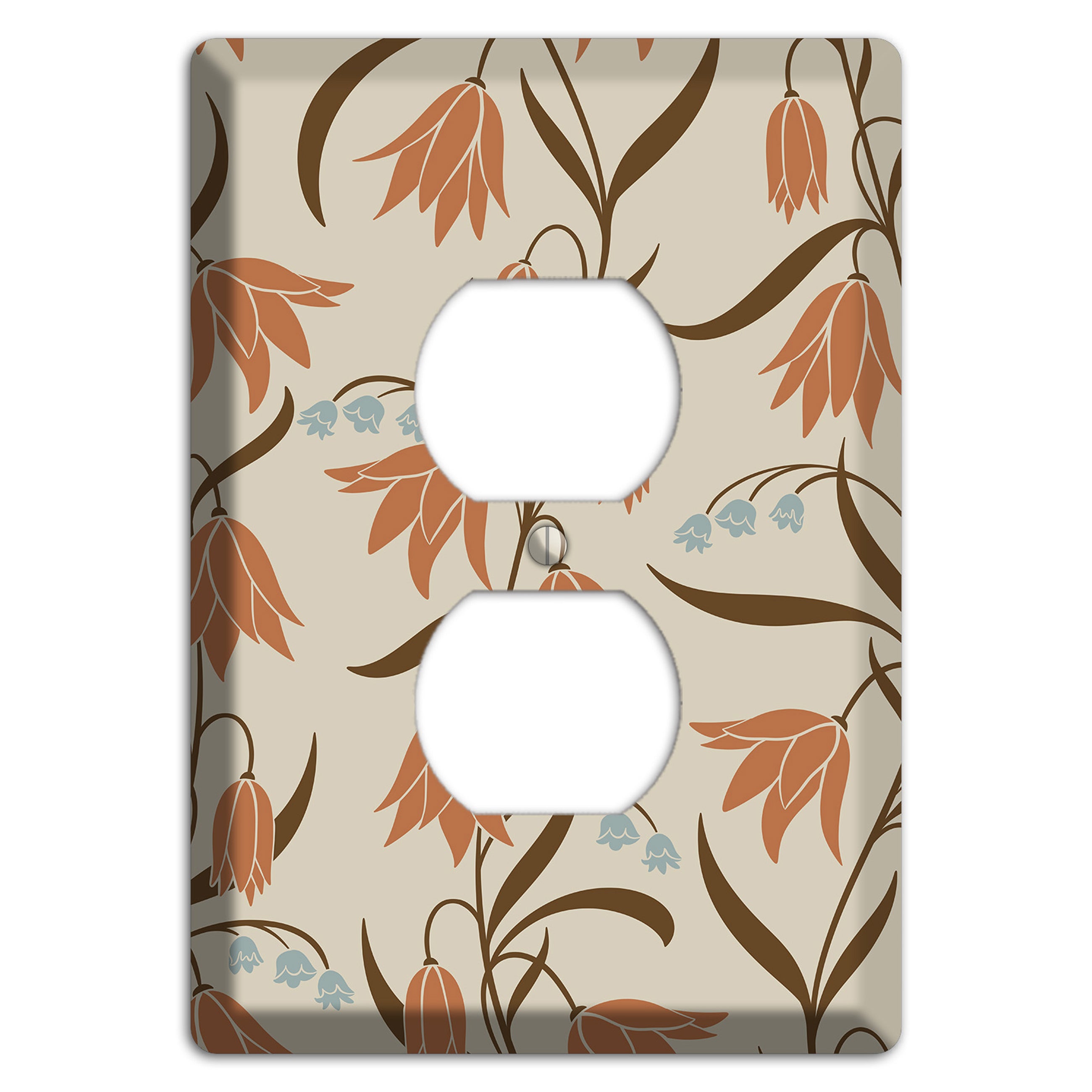 Spring Floral 1 Duplex Outlet Wallplate