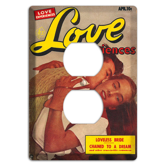 Love Experiences Vintage Comics Duplex Outlet Wallplate