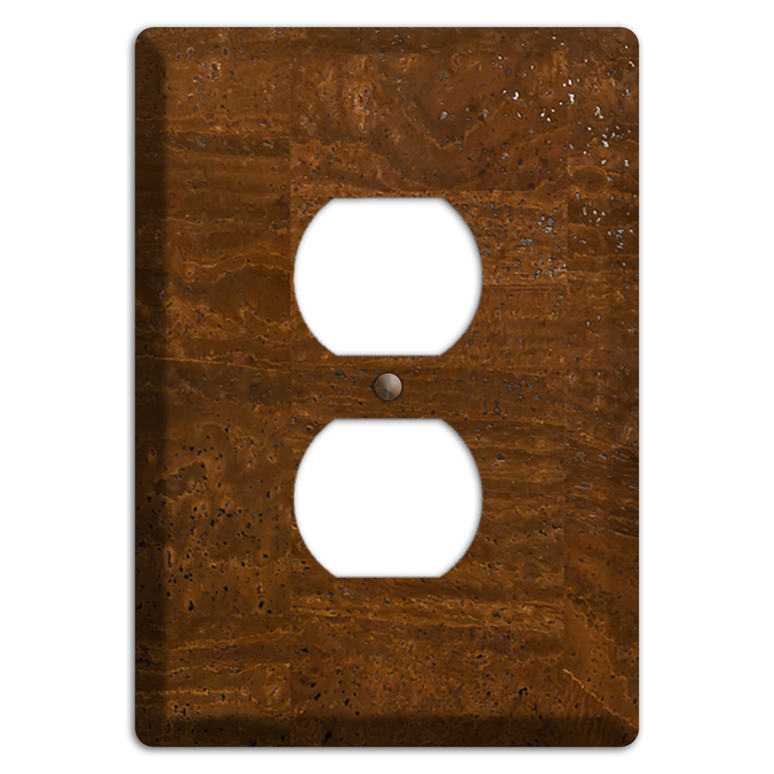 Milk Chocolate Cork Duplex Outlet Wallplate