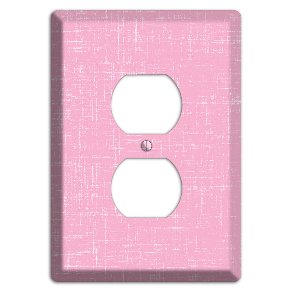 Chantilly Pink Texture Duplex Outlet Wallplate