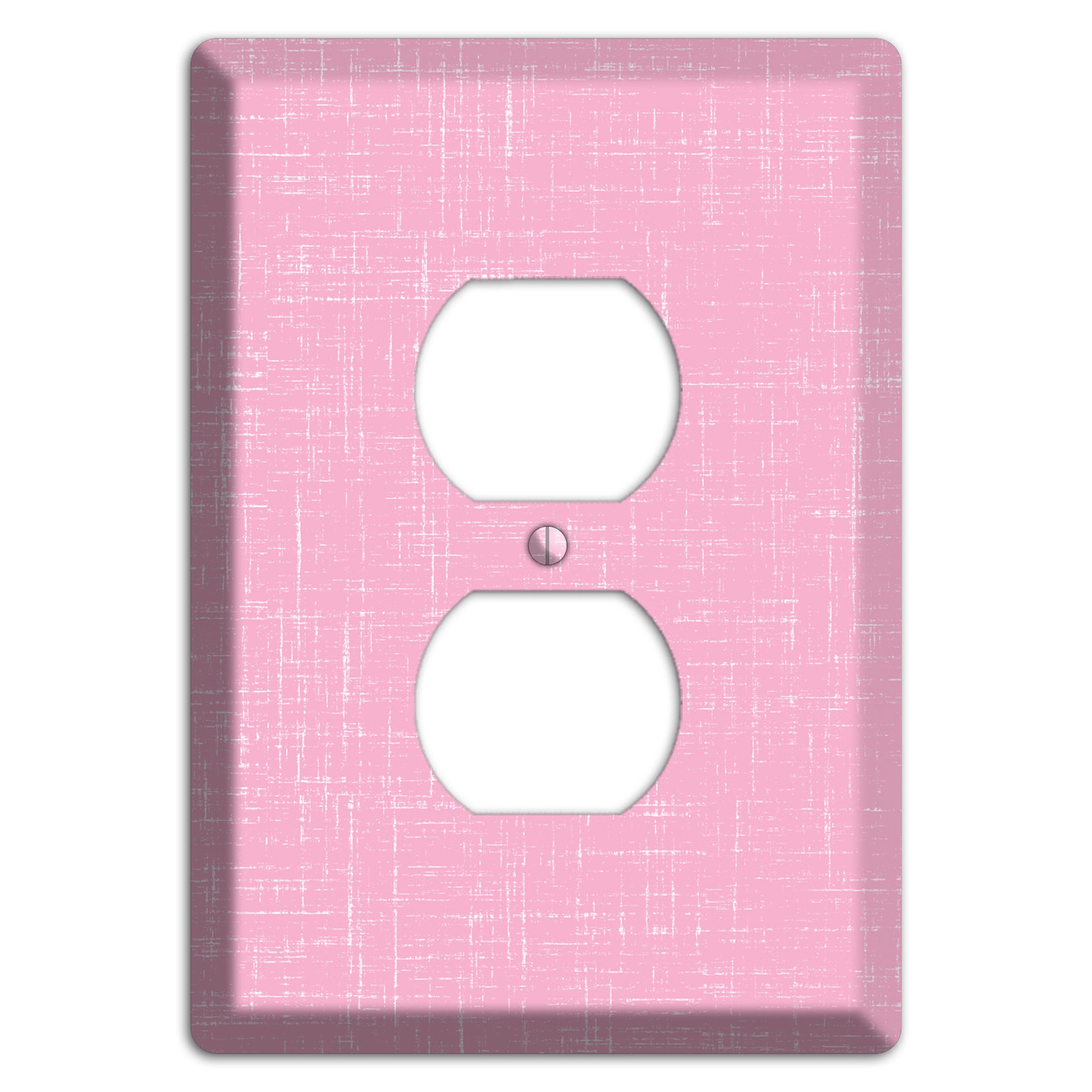 Chantilly Pink Texture Duplex Outlet Wallplate