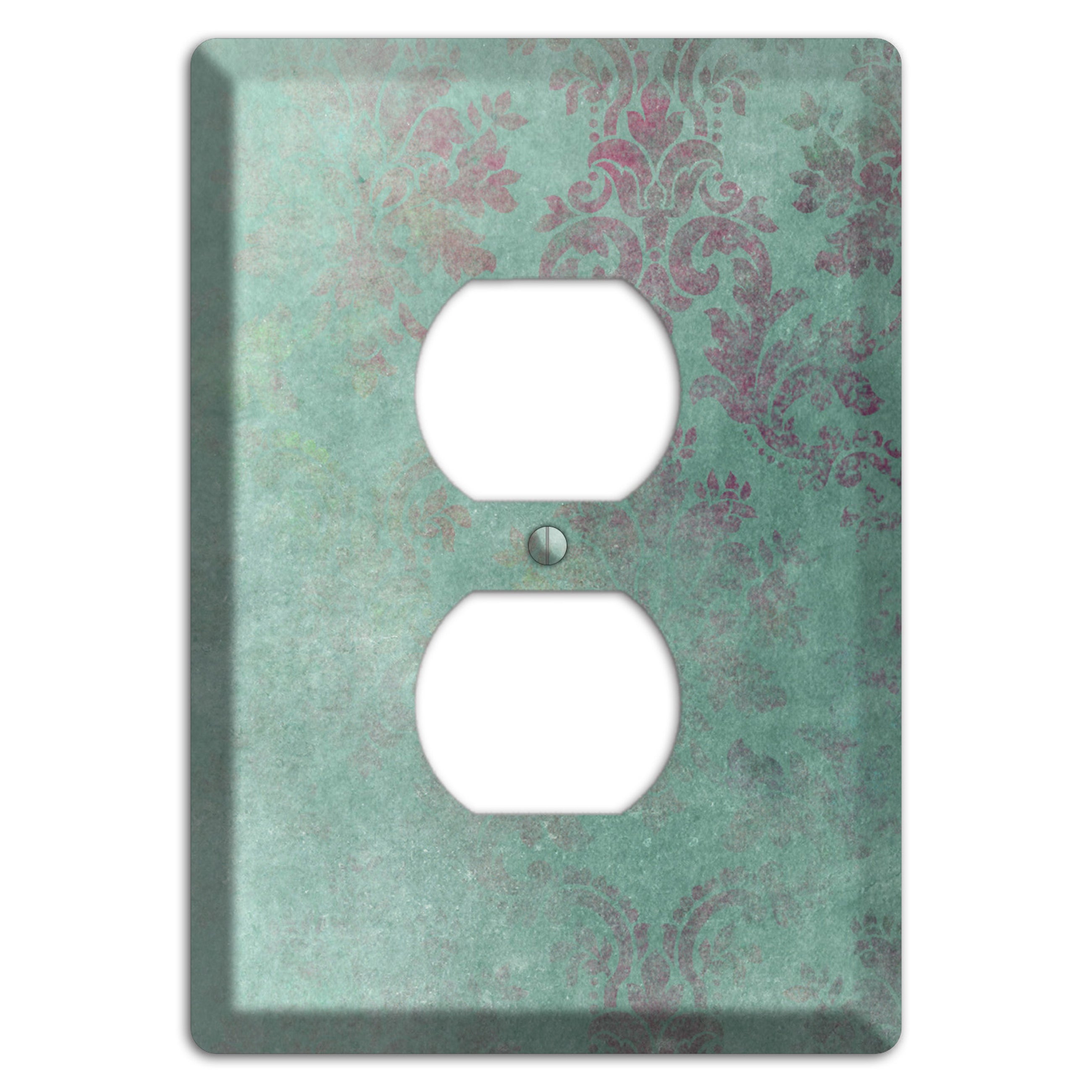 Corduroy Whimsical Damask Duplex Outlet Wallplate