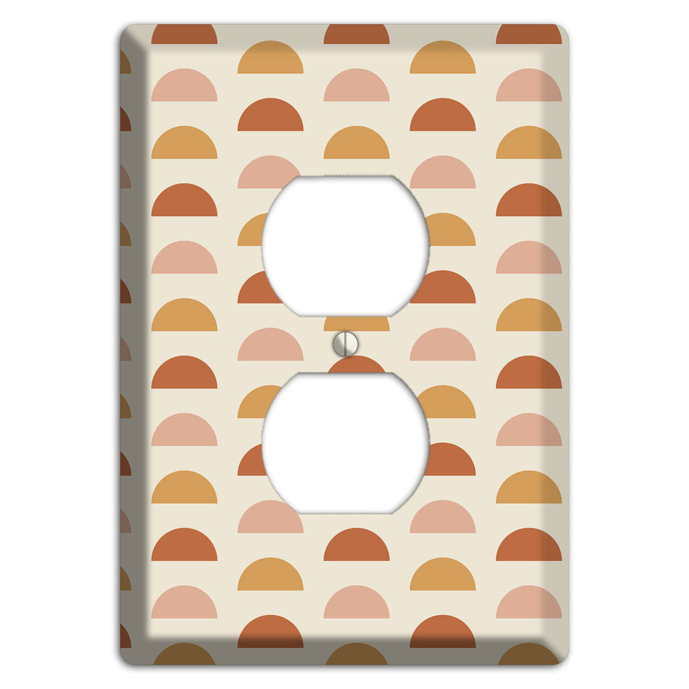 Peachy Half Moons Duplex Outlet Wallplate
