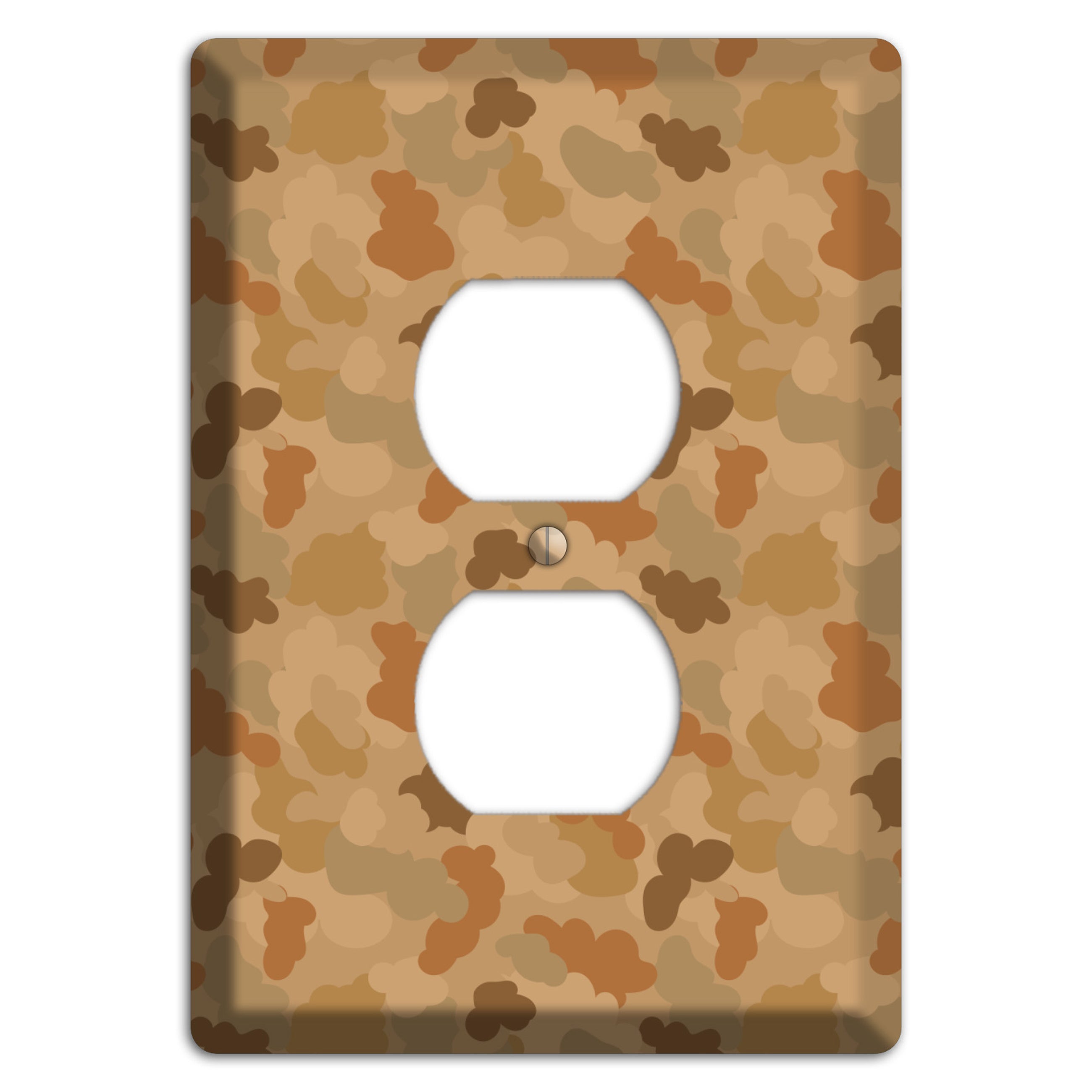 Clouds Camo Duplex Outlet Wallplate