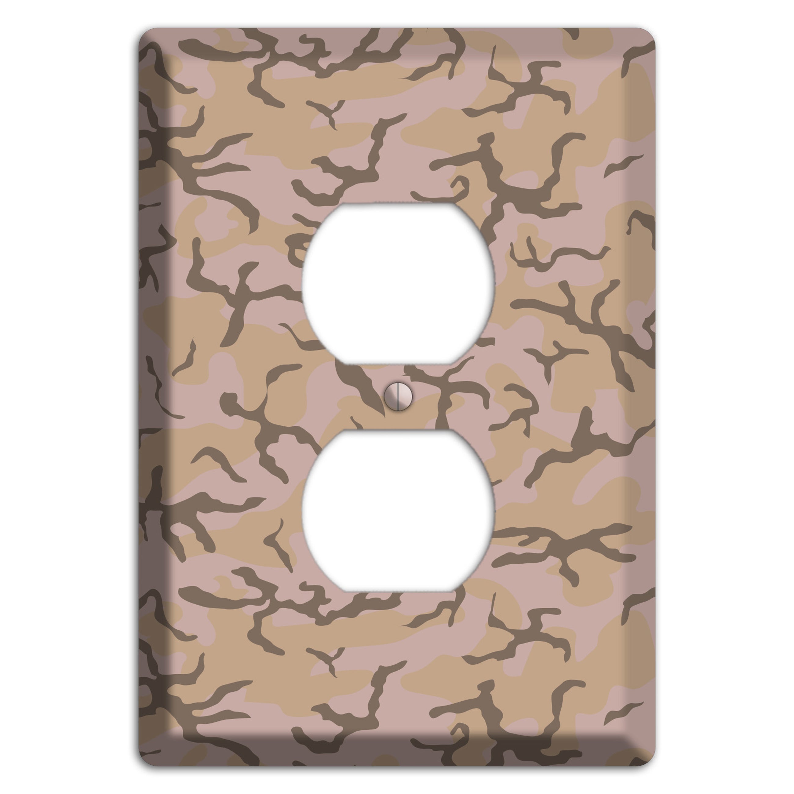 Woodland Camo Duplex Outlet Wallplate