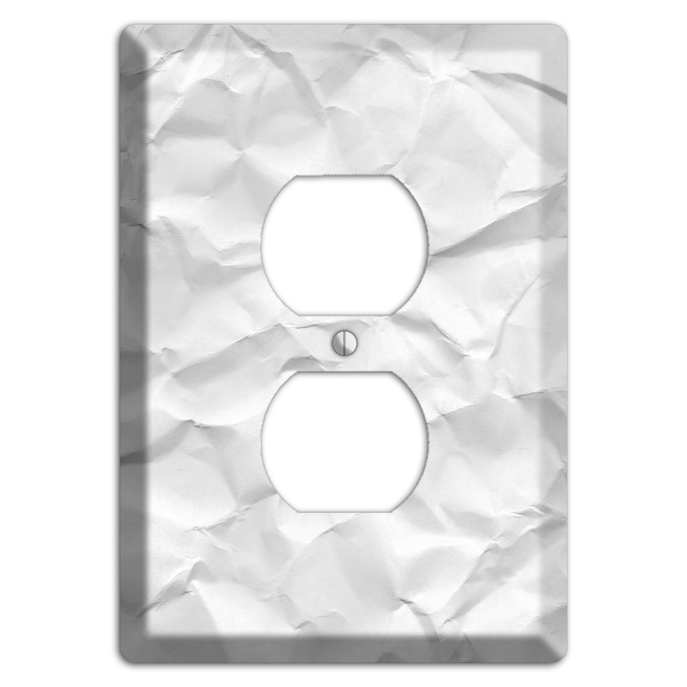 Alto Crinkled Paper Duplex Outlet Wallplate