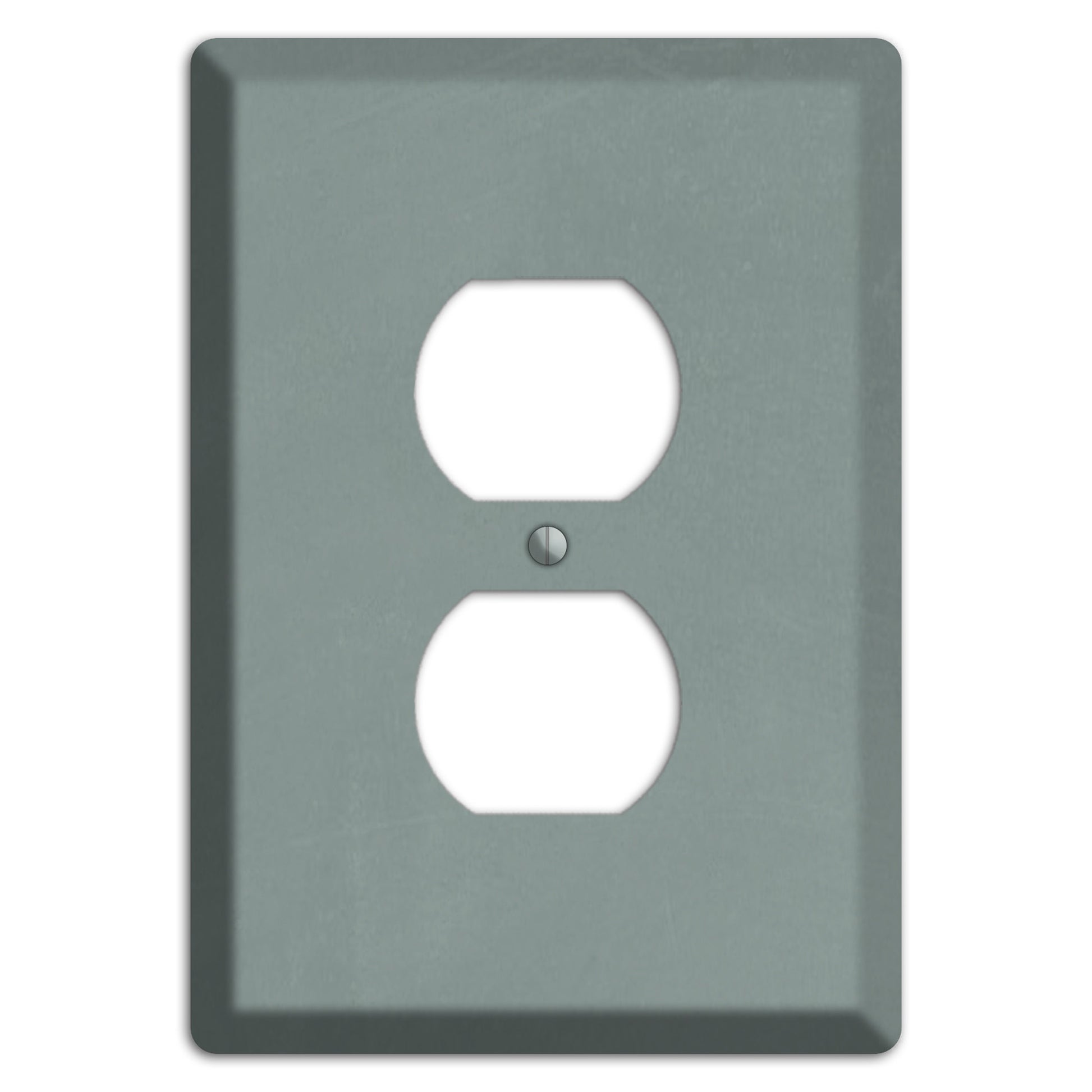 Chalk Faded Gree Duplex Outlet Wallplate