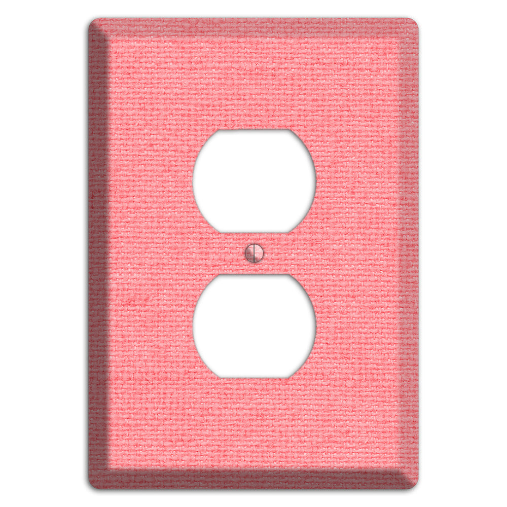 Sweet Pink Soft Coral Duplex Outlet Wallplate