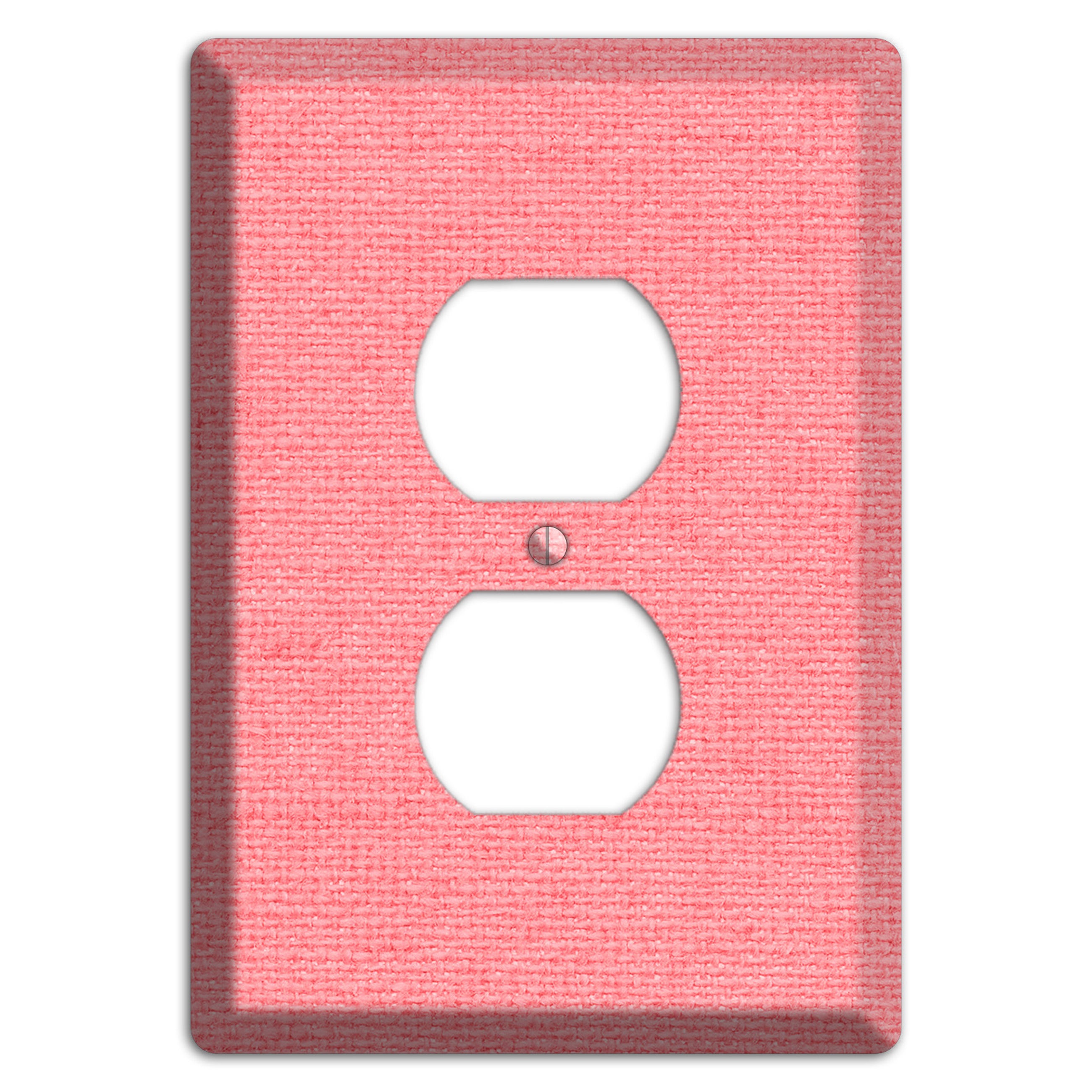 Sweet Pink Soft Coral Duplex Outlet Wallplate