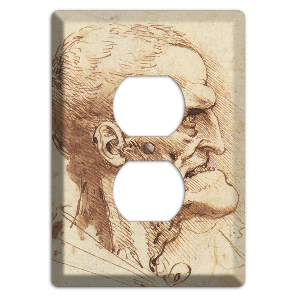 Da Vinci - Grotesque Profile Duplex Outlet Wallplate