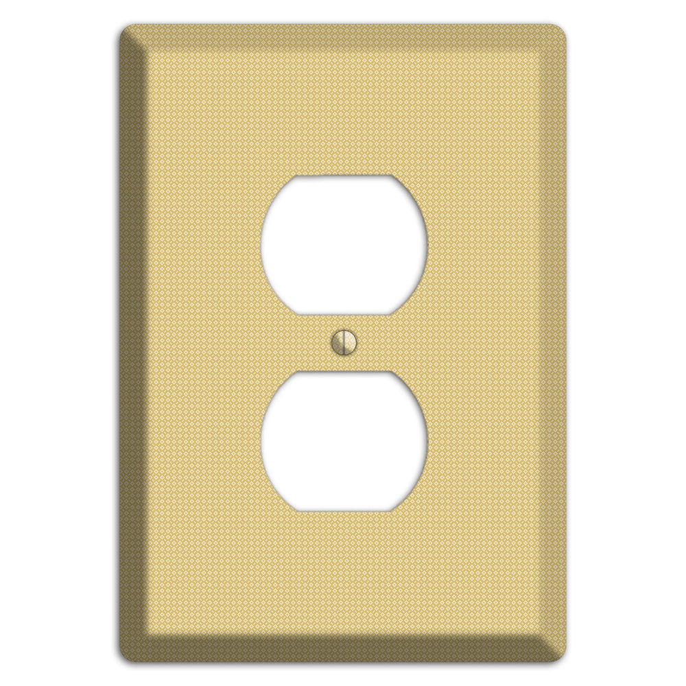 Khaki Weave Duplex Outlet Wallplate