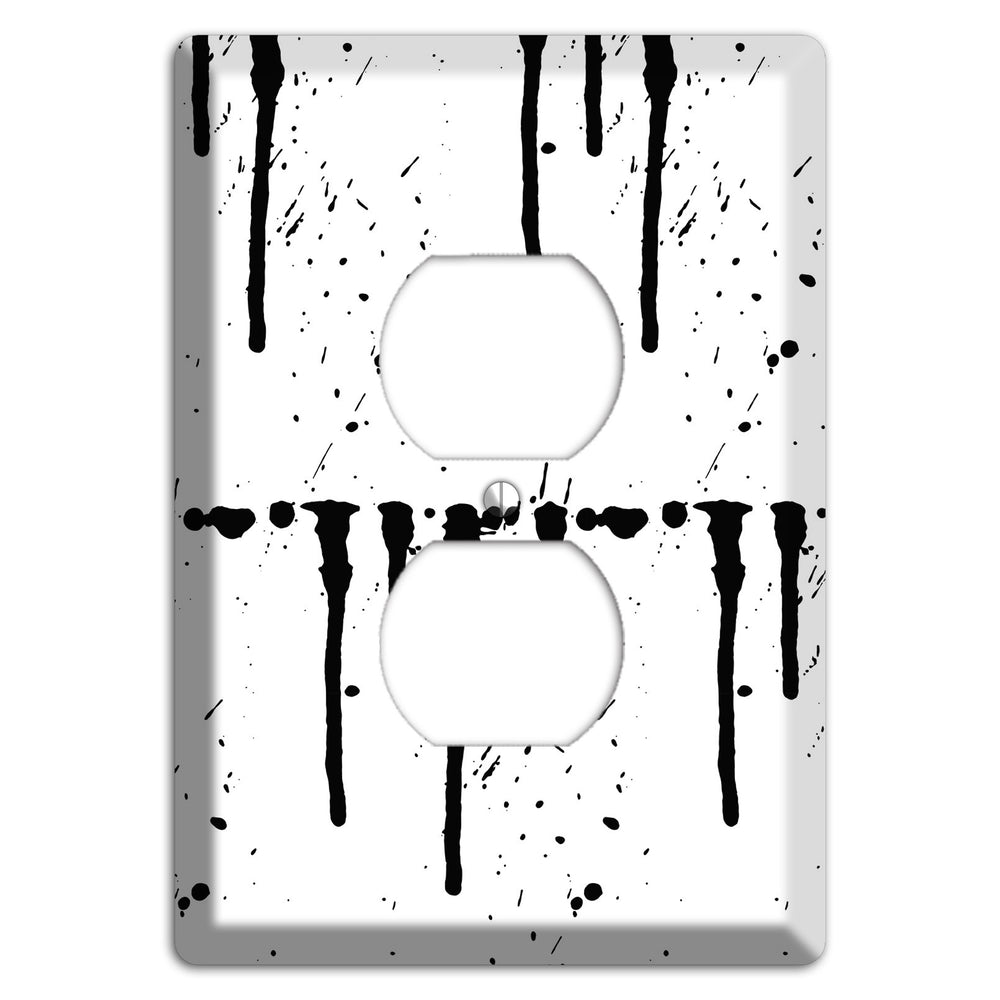 Ink Drips 2 Duplex Outlet Wallplate