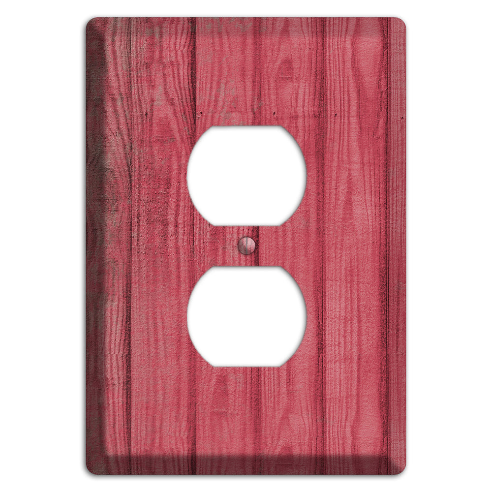 Fuzzy Wuzzy Weathered Wood Duplex Outlet Wallplate