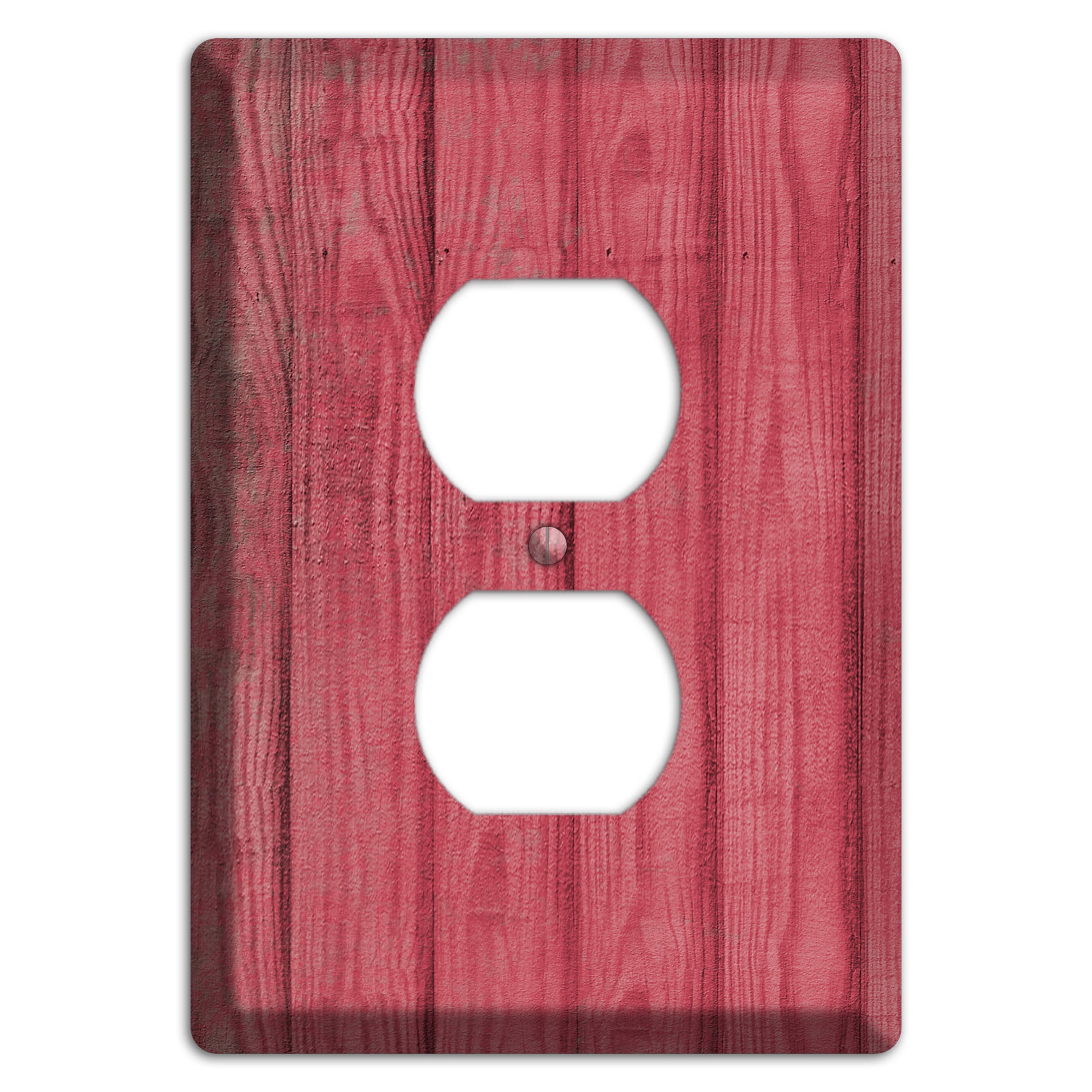 Fuzzy Wuzzy Weathered Wood Duplex Outlet Wallplate