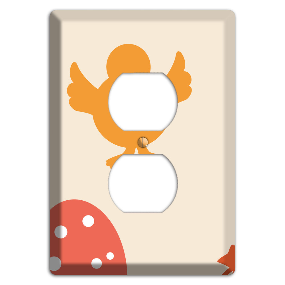 Yellow Chick Duplex Outlet Wallplate