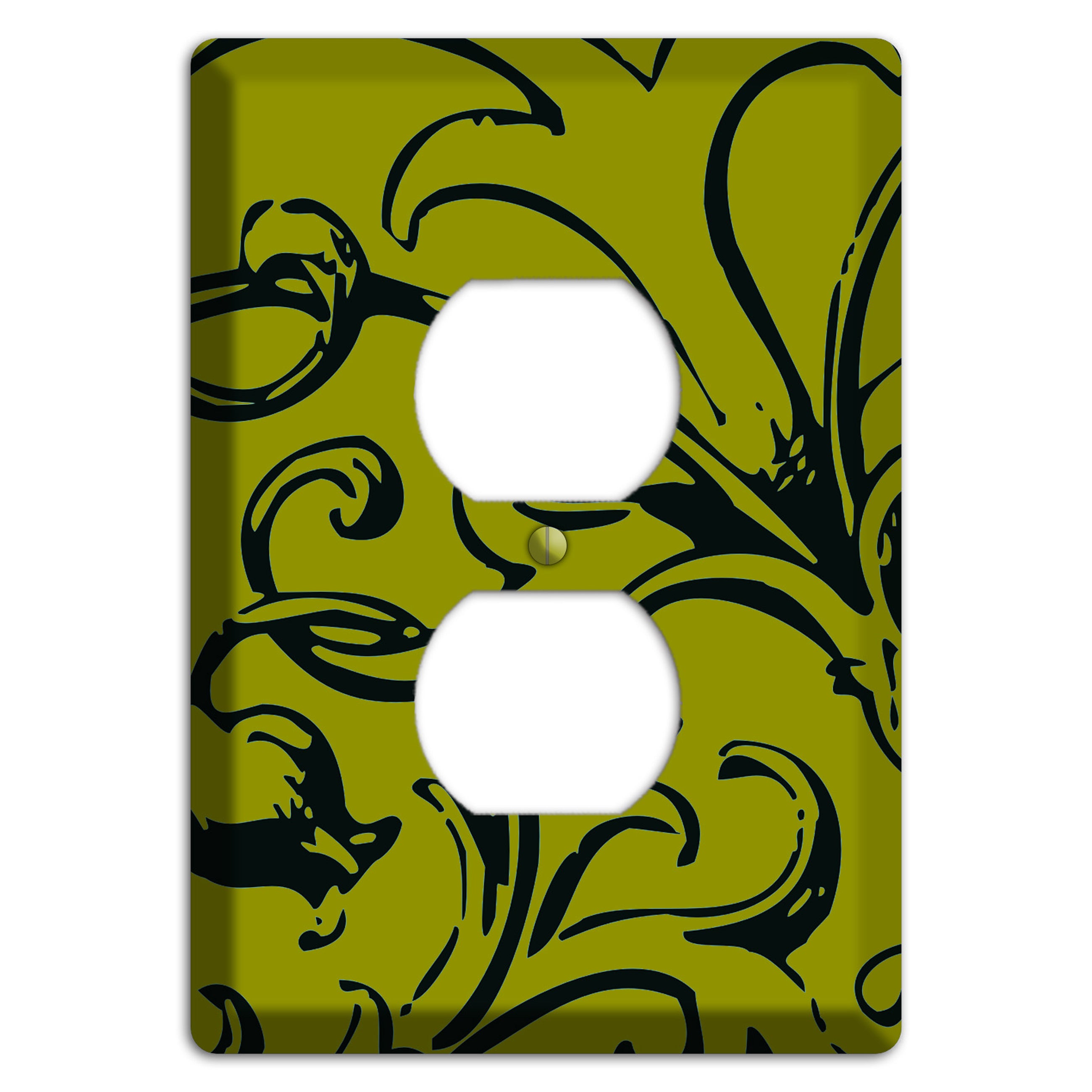 Victorian Olive Duplex Outlet Wallplate