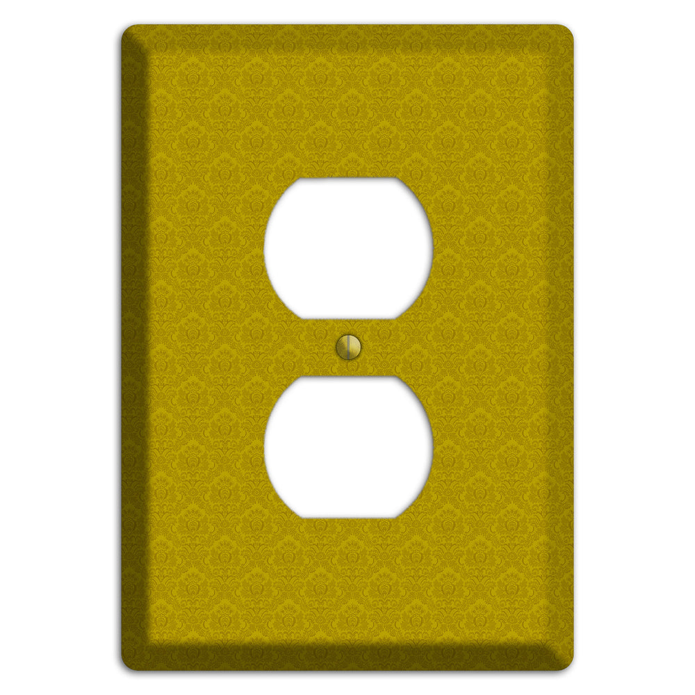 Mustard Cartouche Duplex Outlet Wallplate