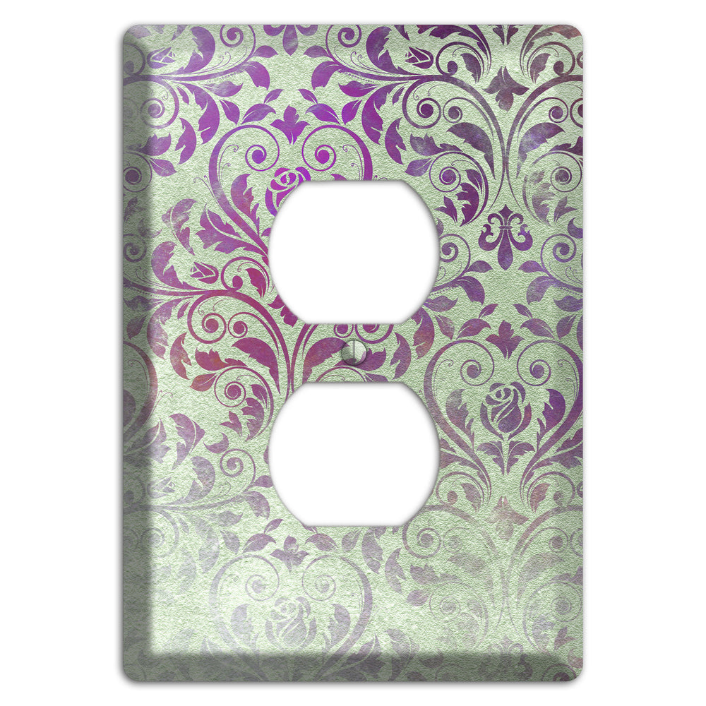 Venus Whimsical Damask Duplex Outlet Wallplate